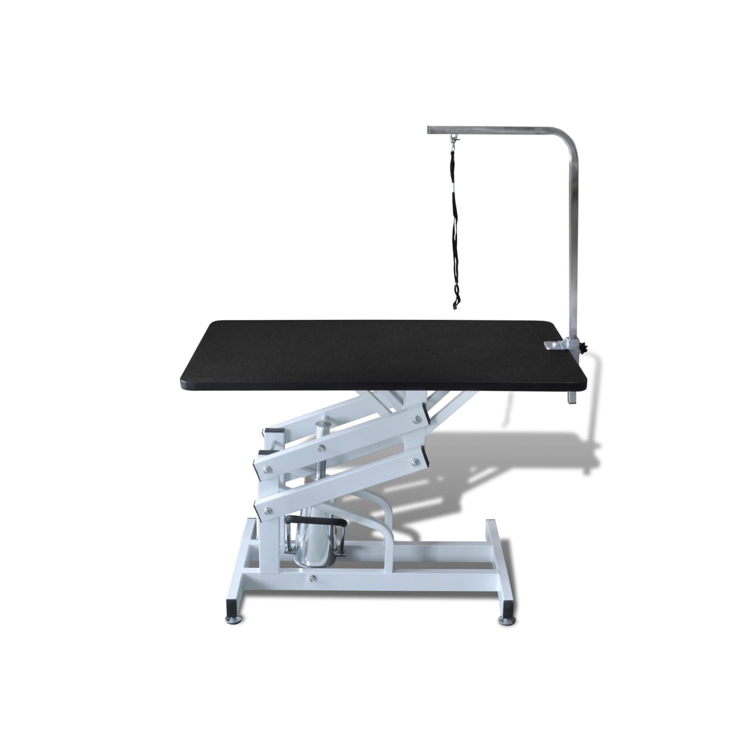 Table de toilettage pour chien de compagnie à réglage hydraulique avec 1 nœud coulant