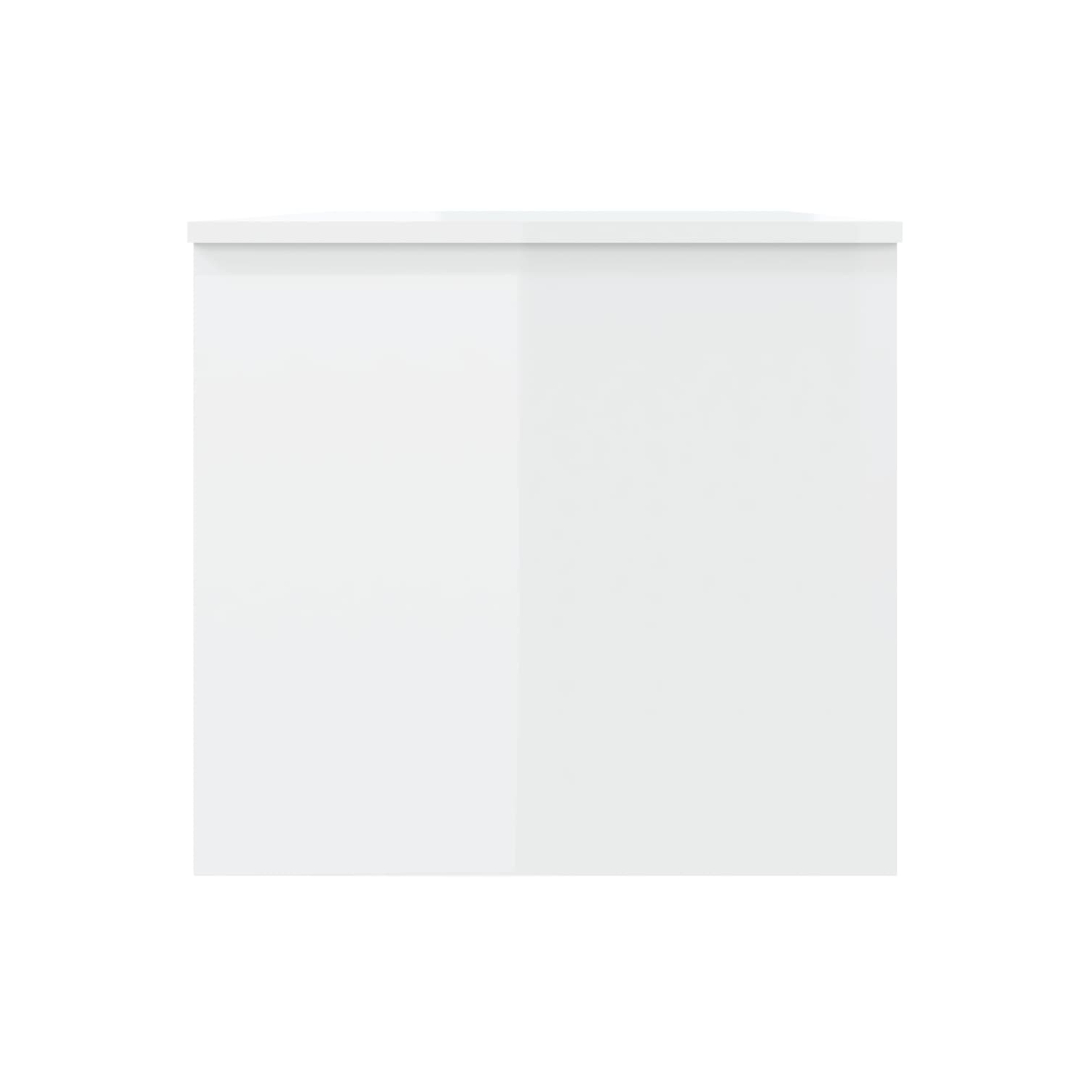 vidaXL Coffee Table High Gloss White 102x50.5x46.5 cm Engineered Wood