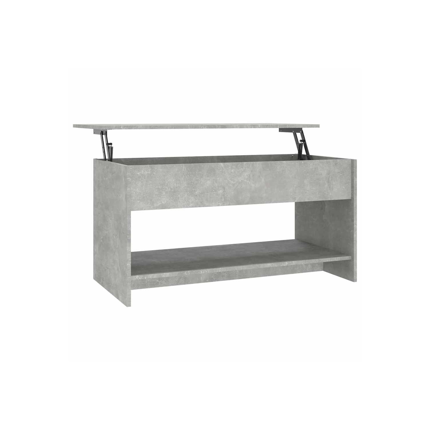 809651 vidaXL Coffee Table Concrete Grey 102x50x52,5 cm Engineered Wood