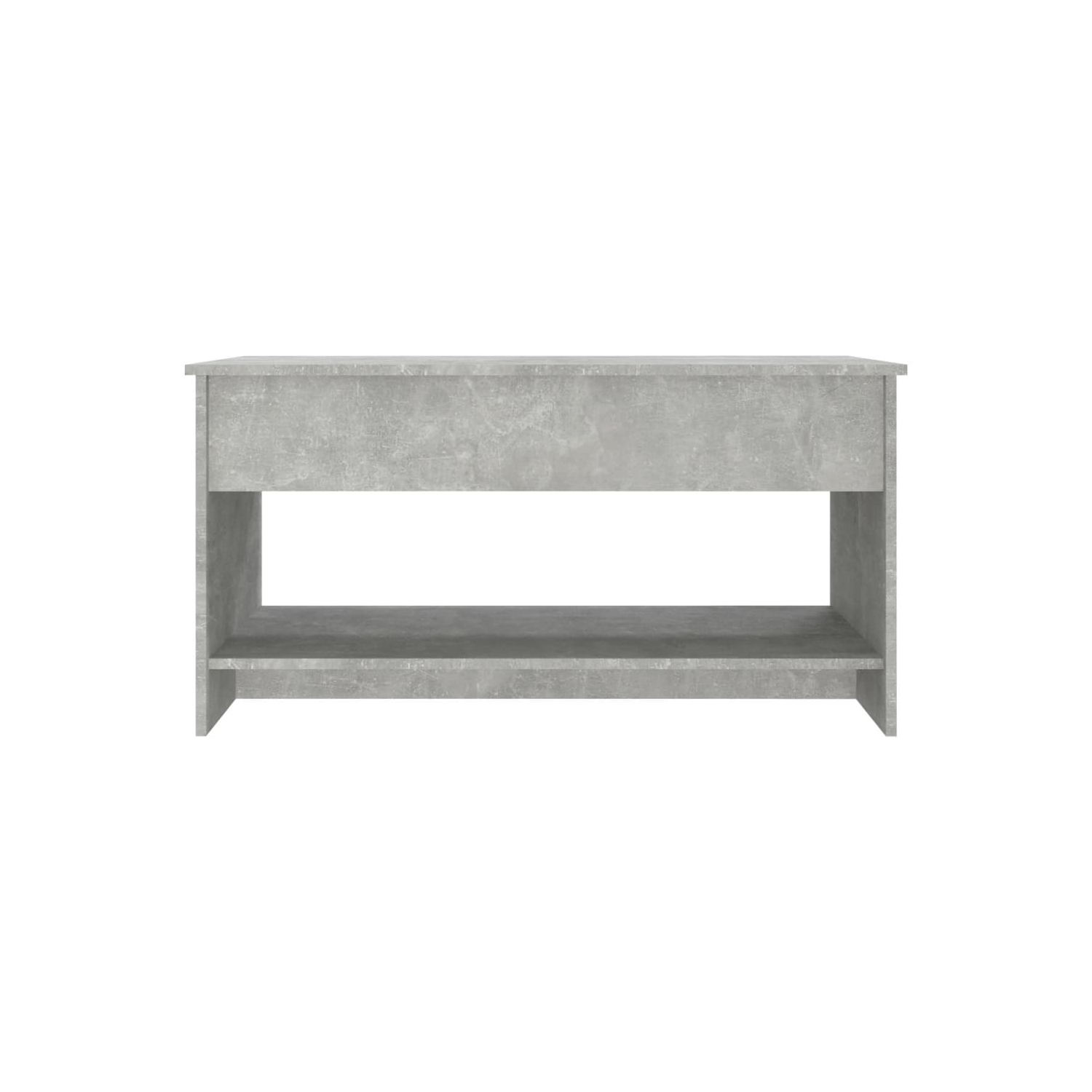 809651 vidaXL Coffee Table Concrete Grey 102x50x52,5 cm Engineered Wood