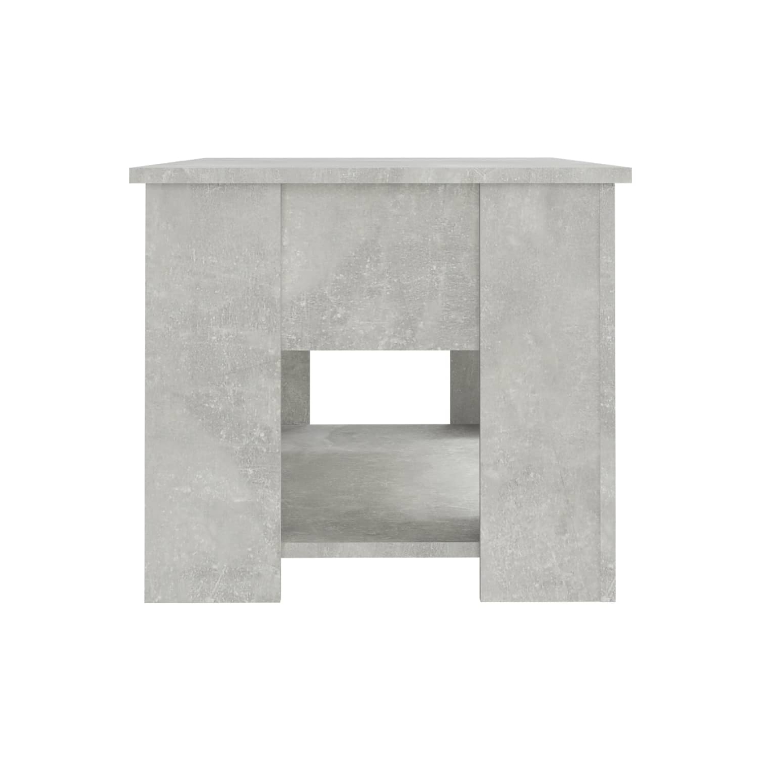 Table basse en béton de vidaXL, gris, 79 x 49 x 41&nbsp;cm, bois d'ingénierie
