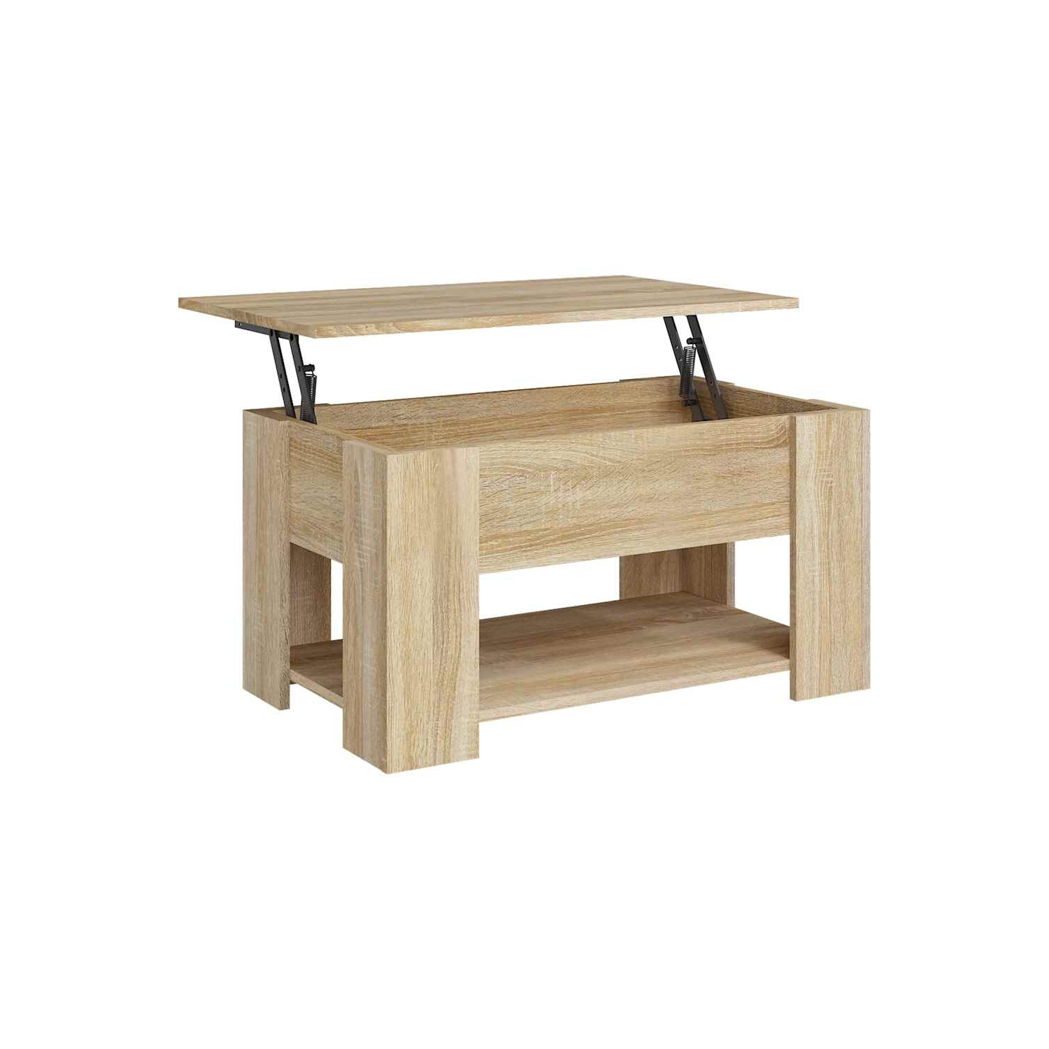 vidaXL Coffee Table Sonoma Oak 79x49x41 cm Engineered Wood