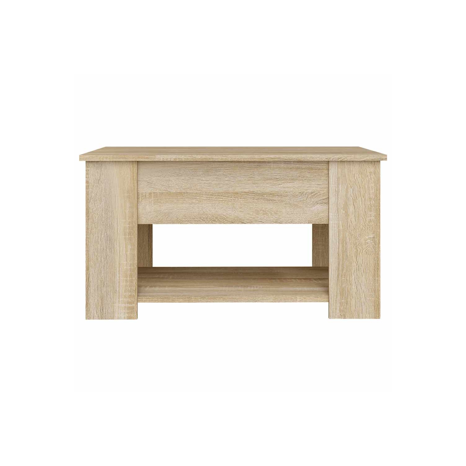 vidaXL Coffee Table Sonoma Oak 79x49x41 cm Engineered Wood