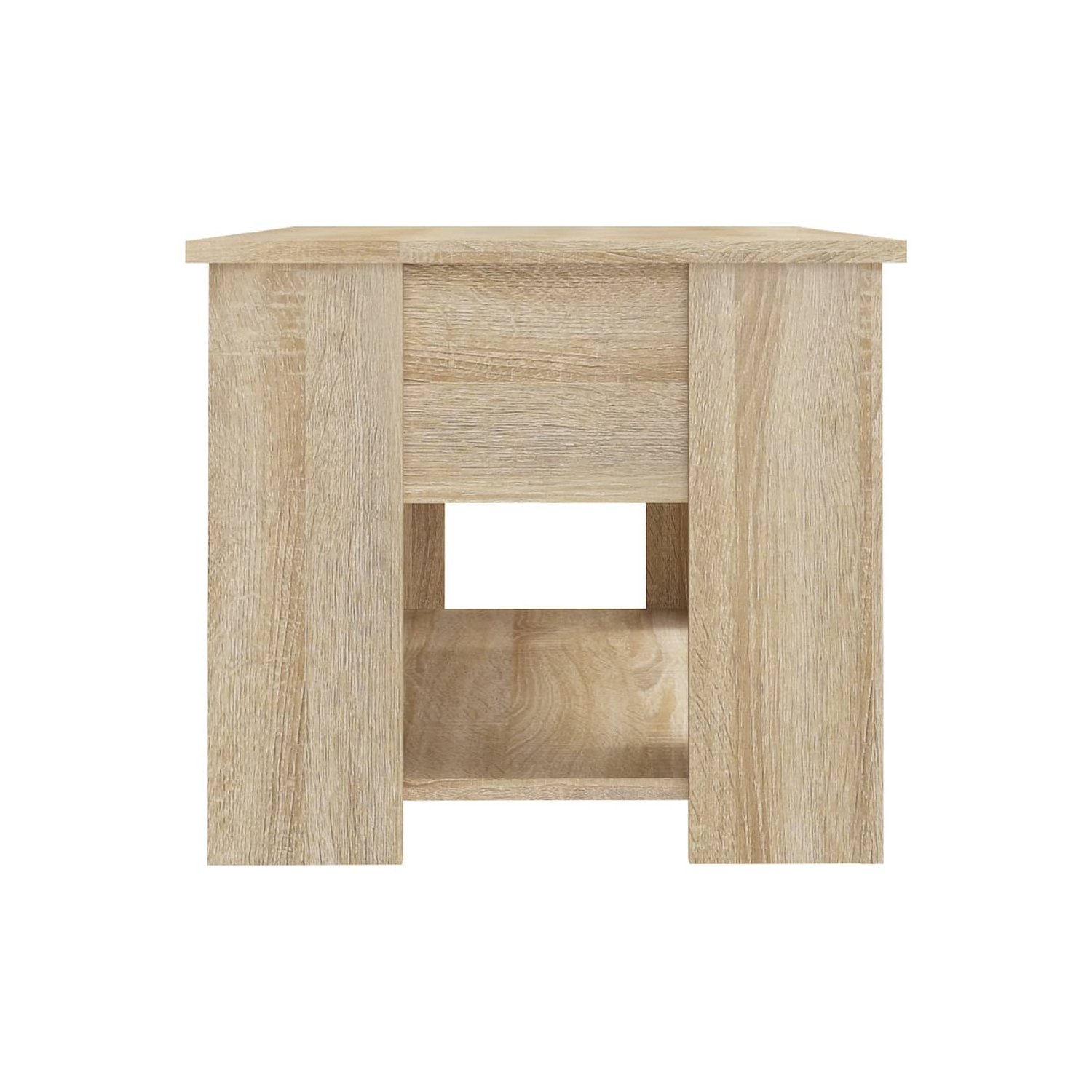 vidaXL Coffee Table Sonoma Oak 79x49x41 cm Engineered Wood