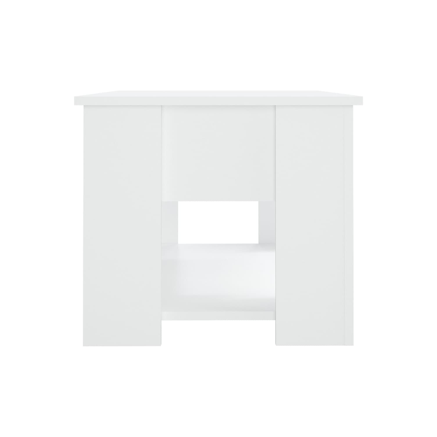 vidaXL Coffee Table White 79x49x41 cm Engineered Wood