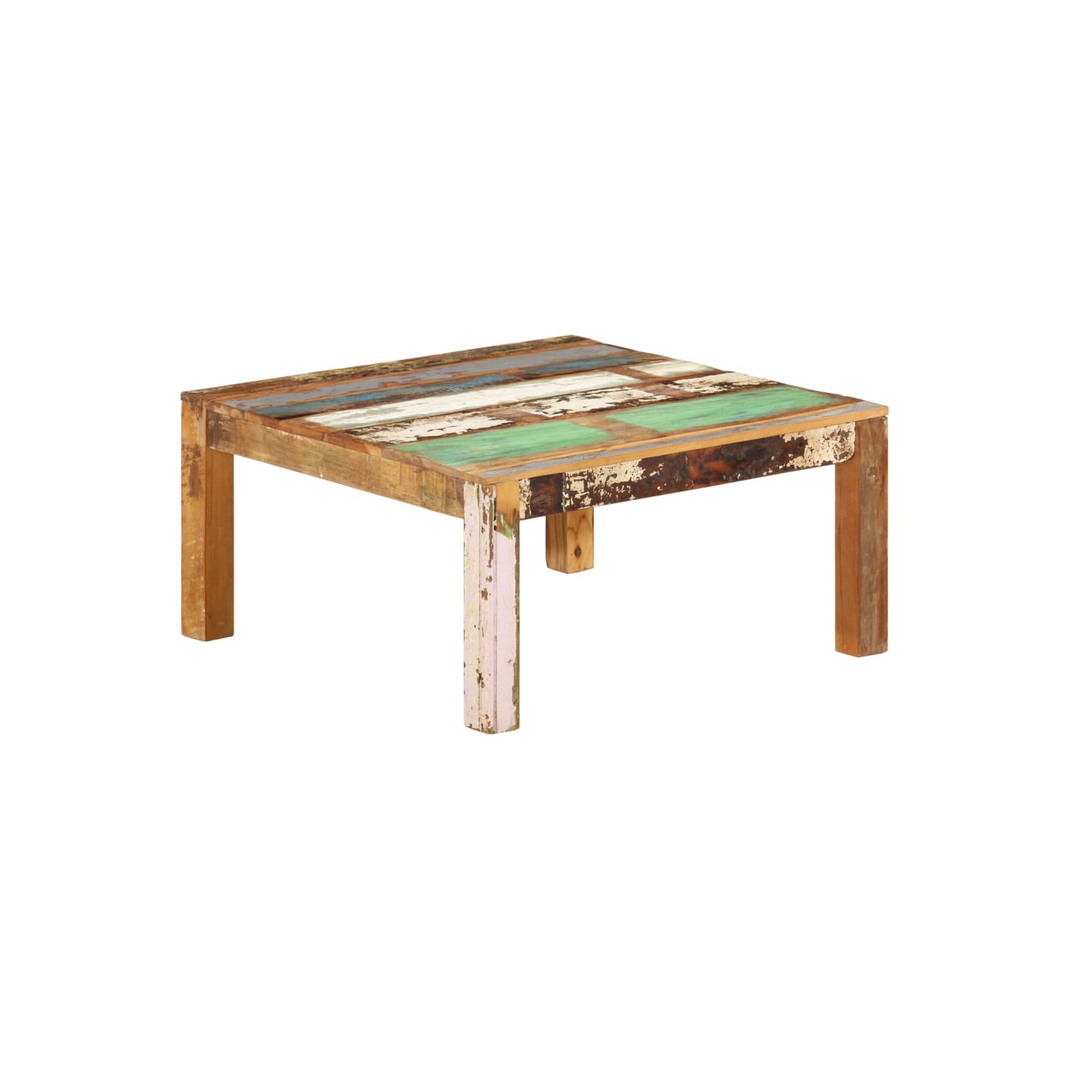 vidaXL Coffee Table 80x80x40 cm Solid Reclaimed Wood