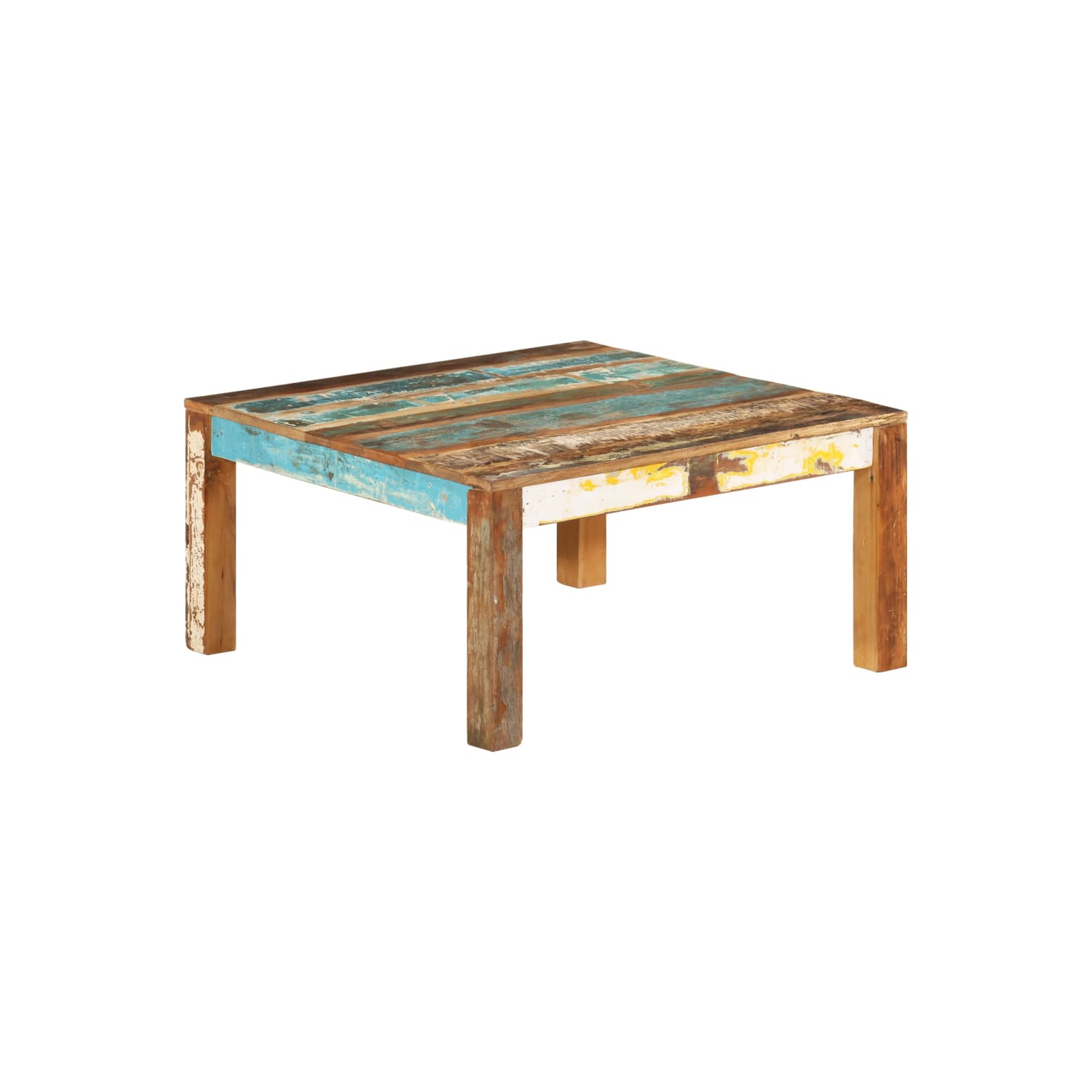 vidaXL Coffee Table 80x80x40 cm Solid Reclaimed Wood