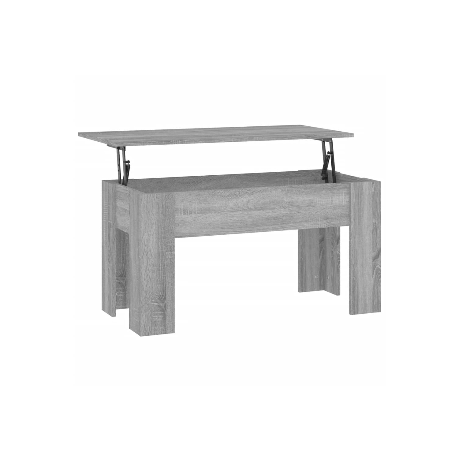 vidaXL Coffee Table Grey Sonoma 101x49x52 cm Engineered Wood