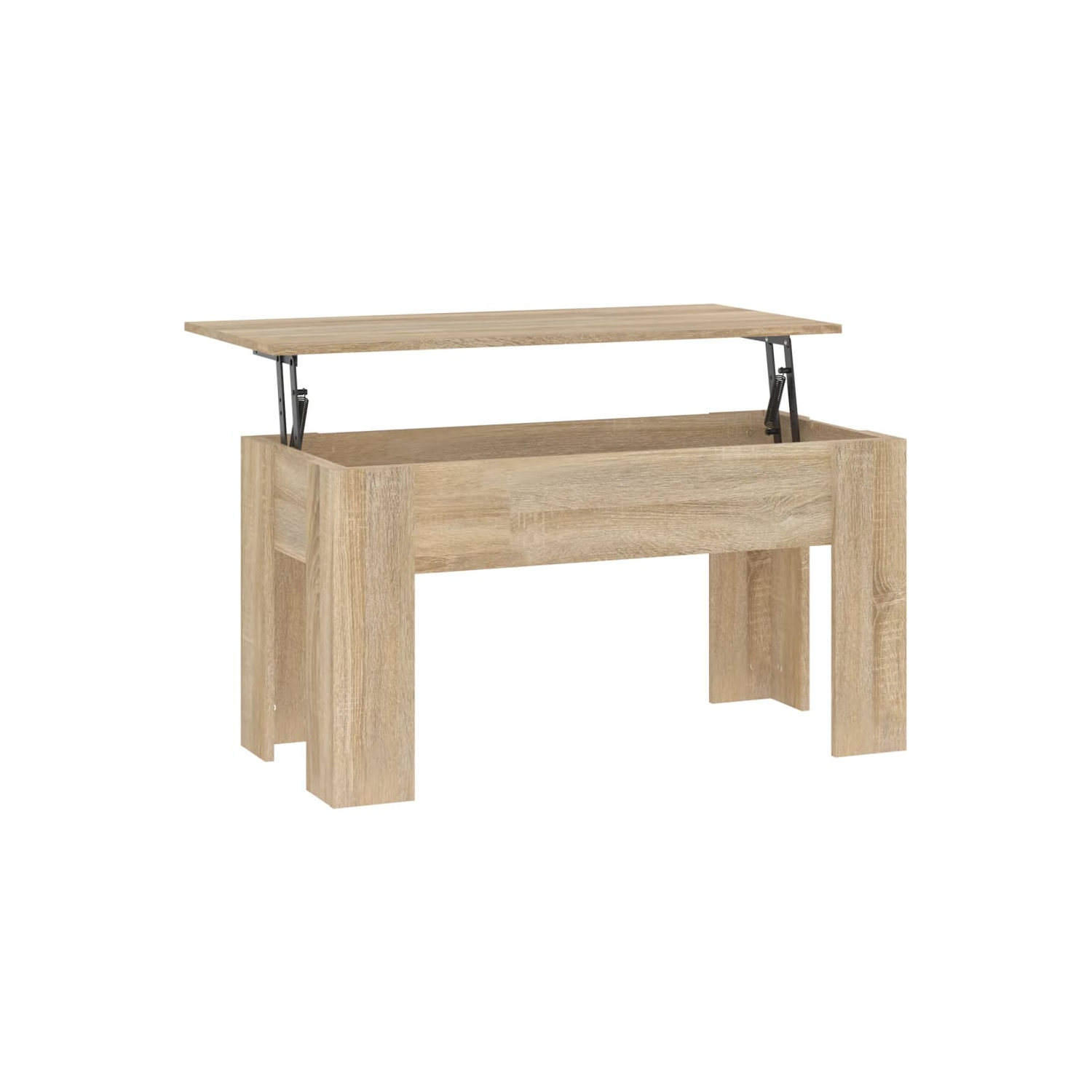 vidaXL Coffee Table Sonoma Oak 101x49x52 cm Engineered Wood
