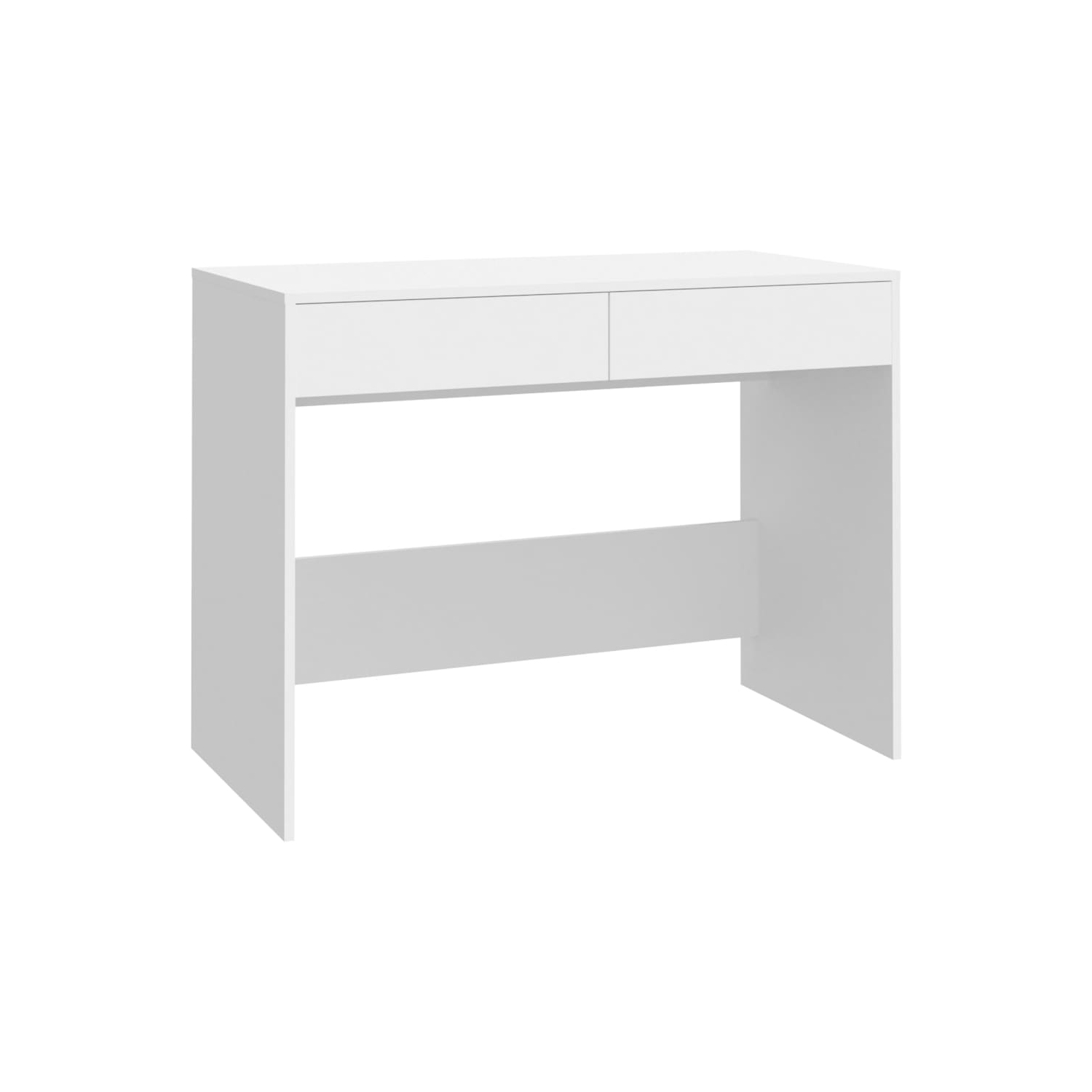 vidaXL Desk White 101x50x76.5 cm Engineered Wood