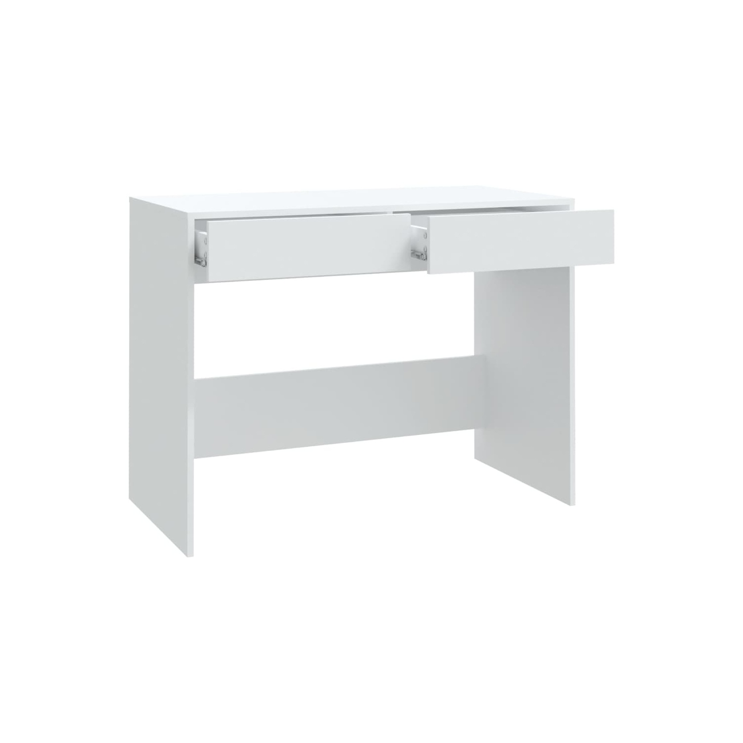 vidaXL Desk White 101x50x76.5 cm Engineered Wood