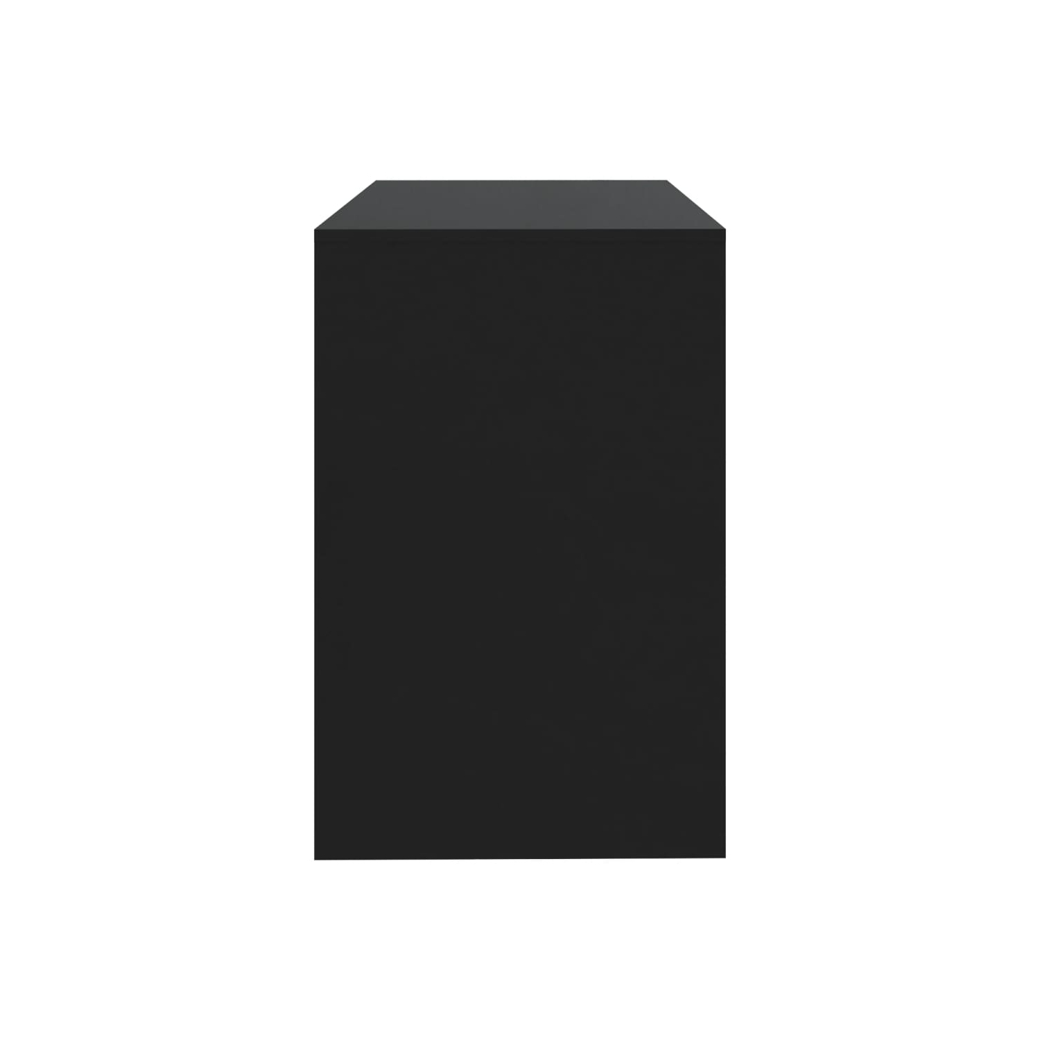 vidaXL Desk Black 101x50x76.5 cm Engineered Wood