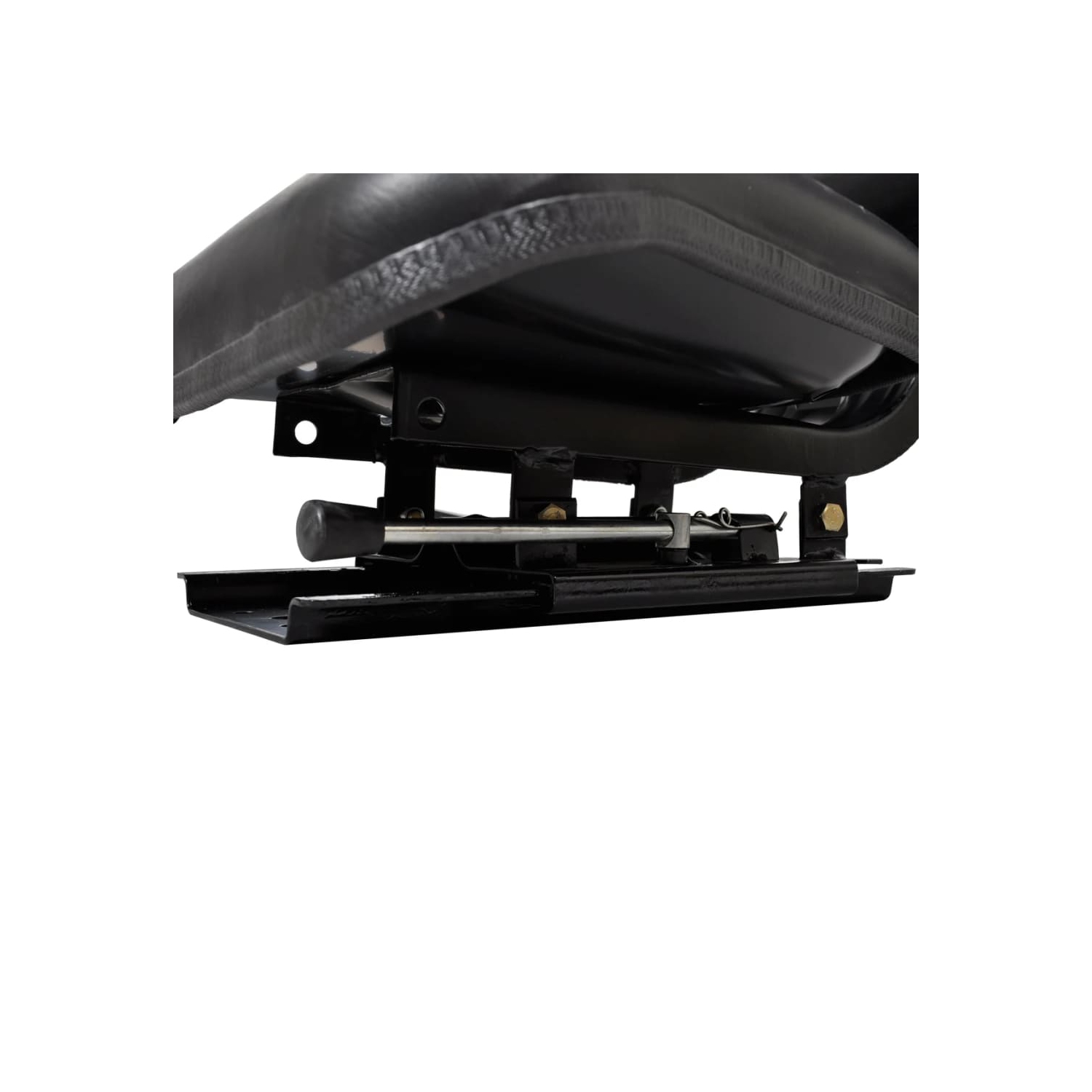 vidaXL Tractor Seat with Backrest Black