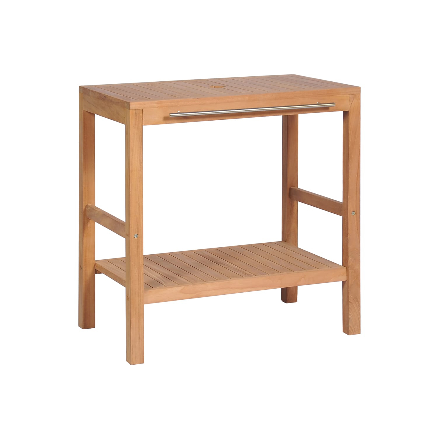 vidaXL Bathroom Vanity Cabinet Solid Teak 74x45x75 cm