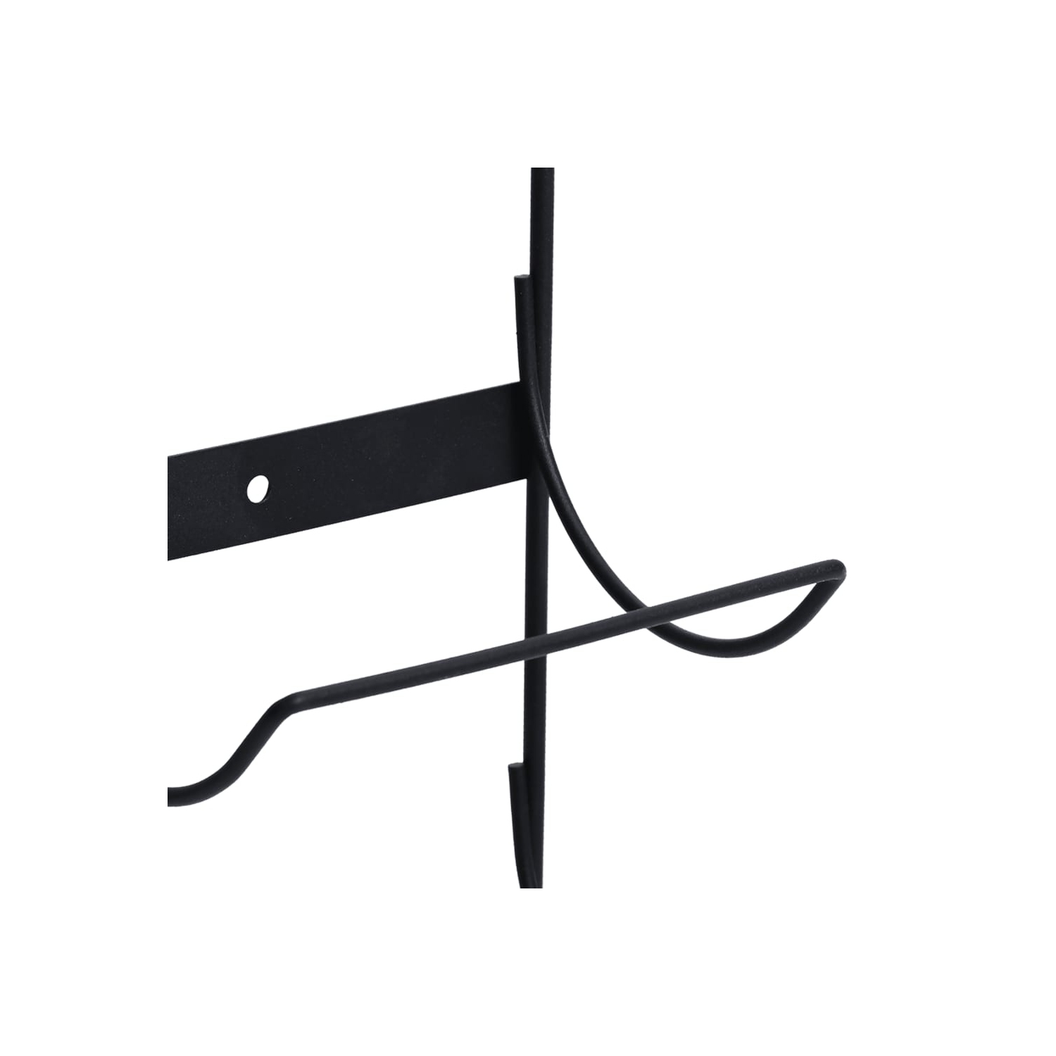 Support mural pour bouteilles de vin de 5 bouteilles de vin en fer noir de vidaXL