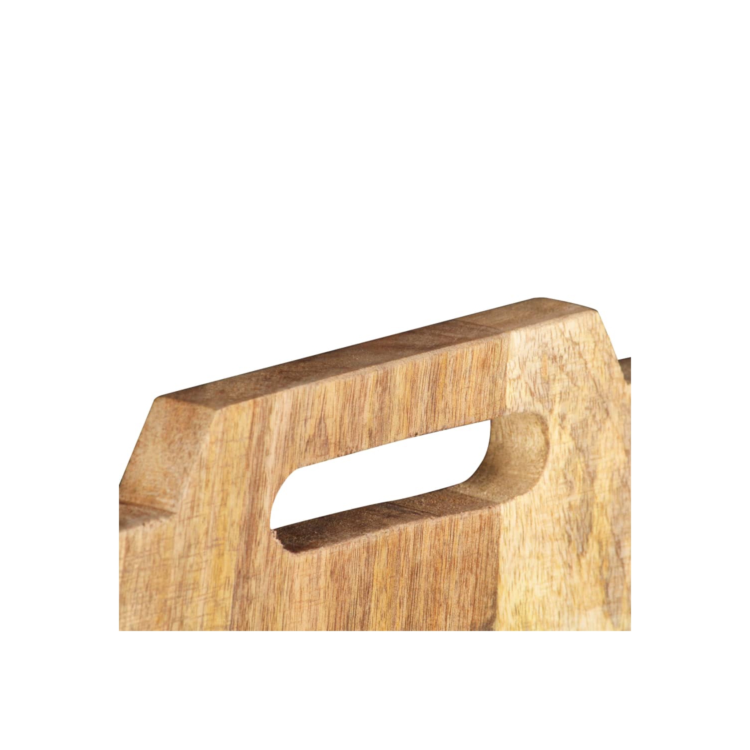 vidaXL Wall-mounted Magazine Rack 33x10x67 cm Solid Rough Mango Wood