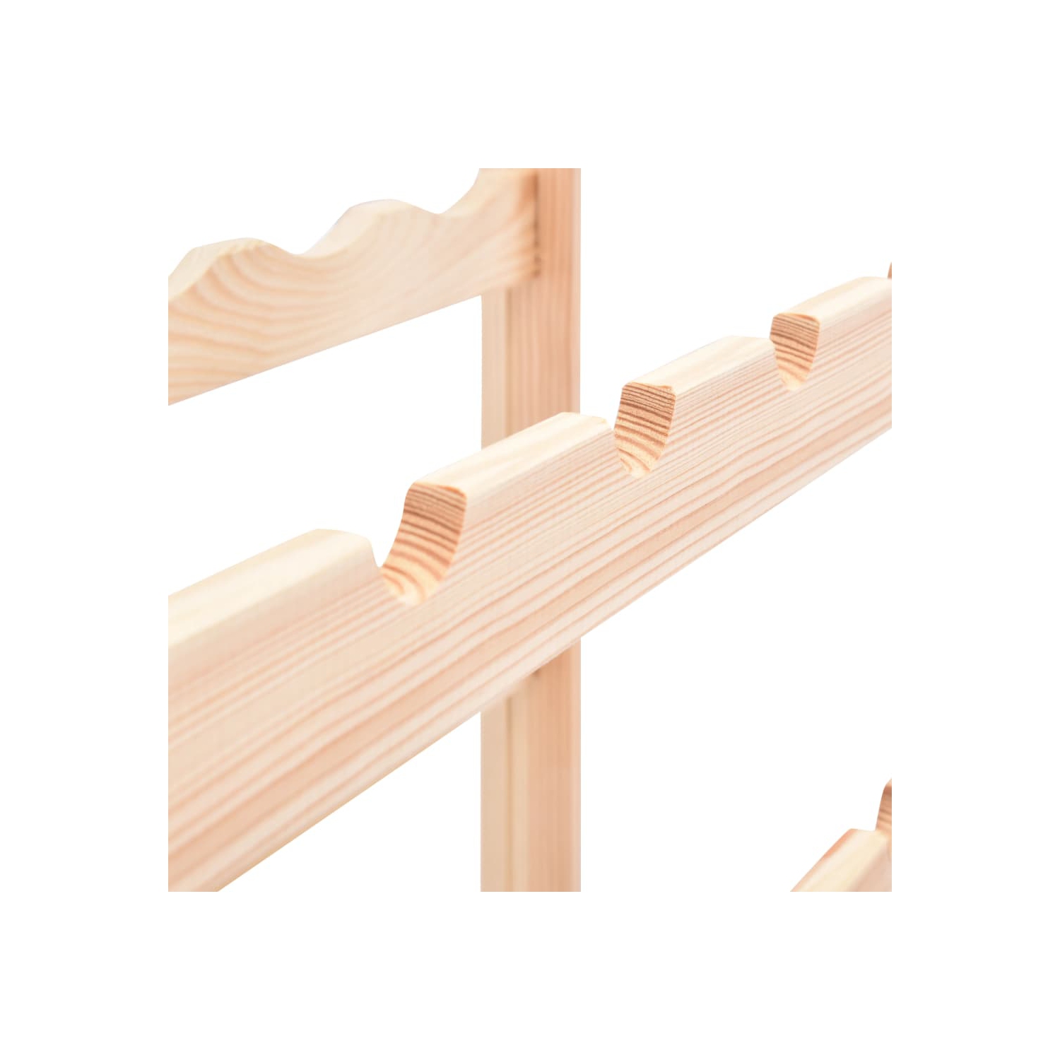 vidaXL Wine Rack for 77 Bottles Pinewood