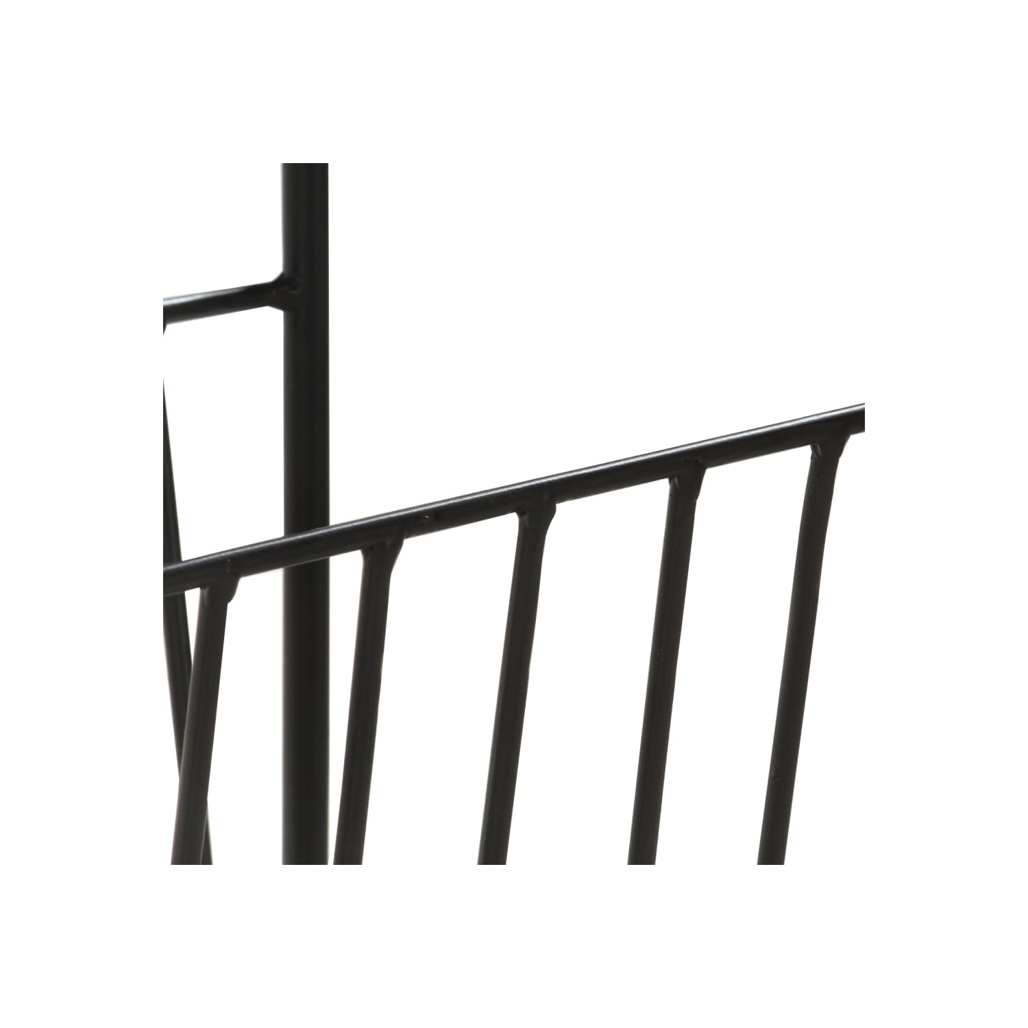 vidaXL Magazine Rack 40x30x50 cm Solid Mango Wood and Steel