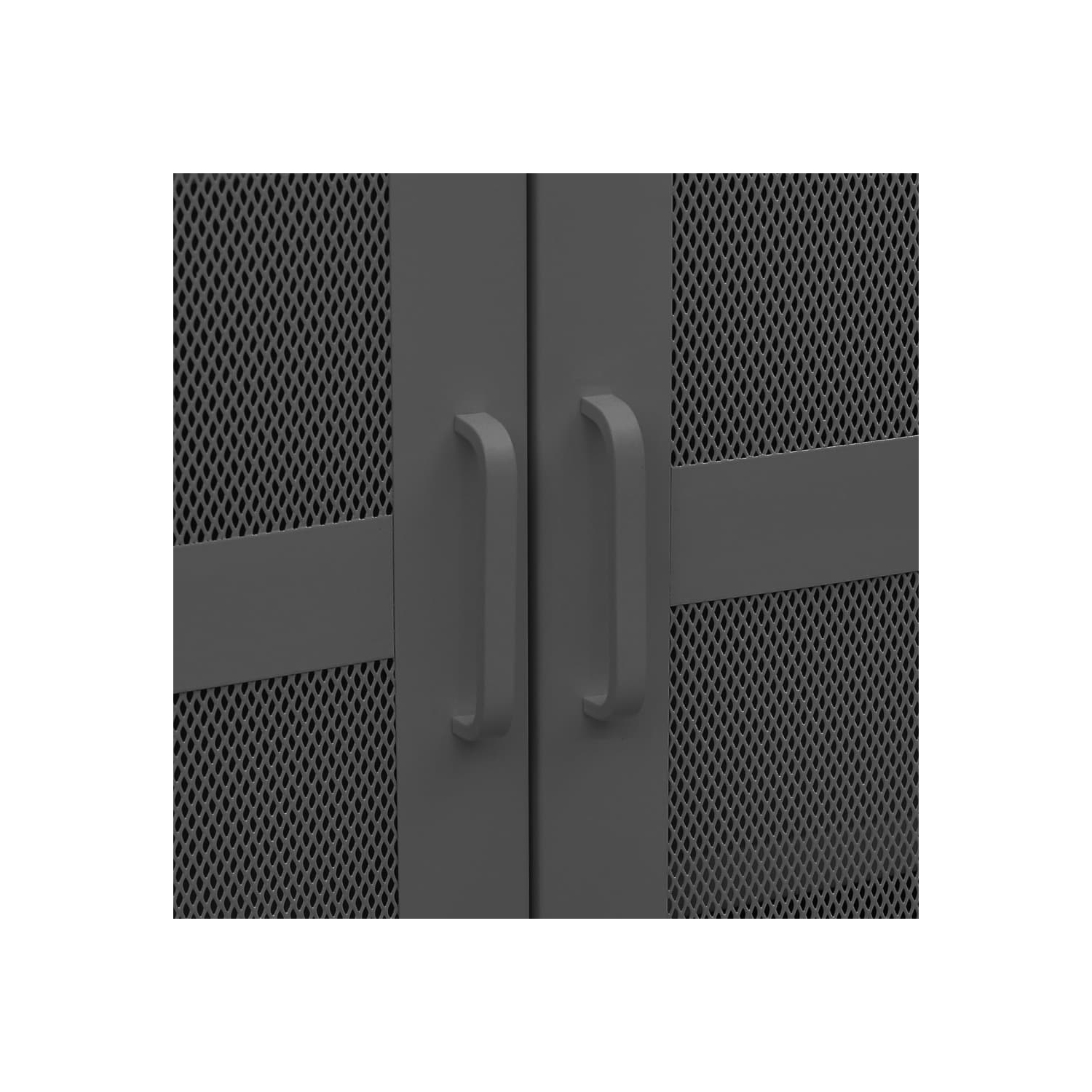 vidaXL Industrial Storage Chest Anthracite Metal