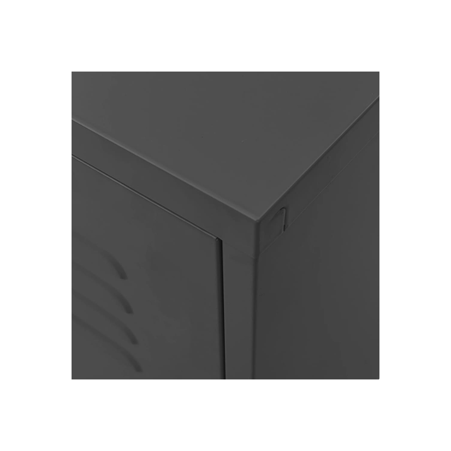 Meuble pour téléviseur de vidaXL, acier 50 cm, anthracite, 105x35 x