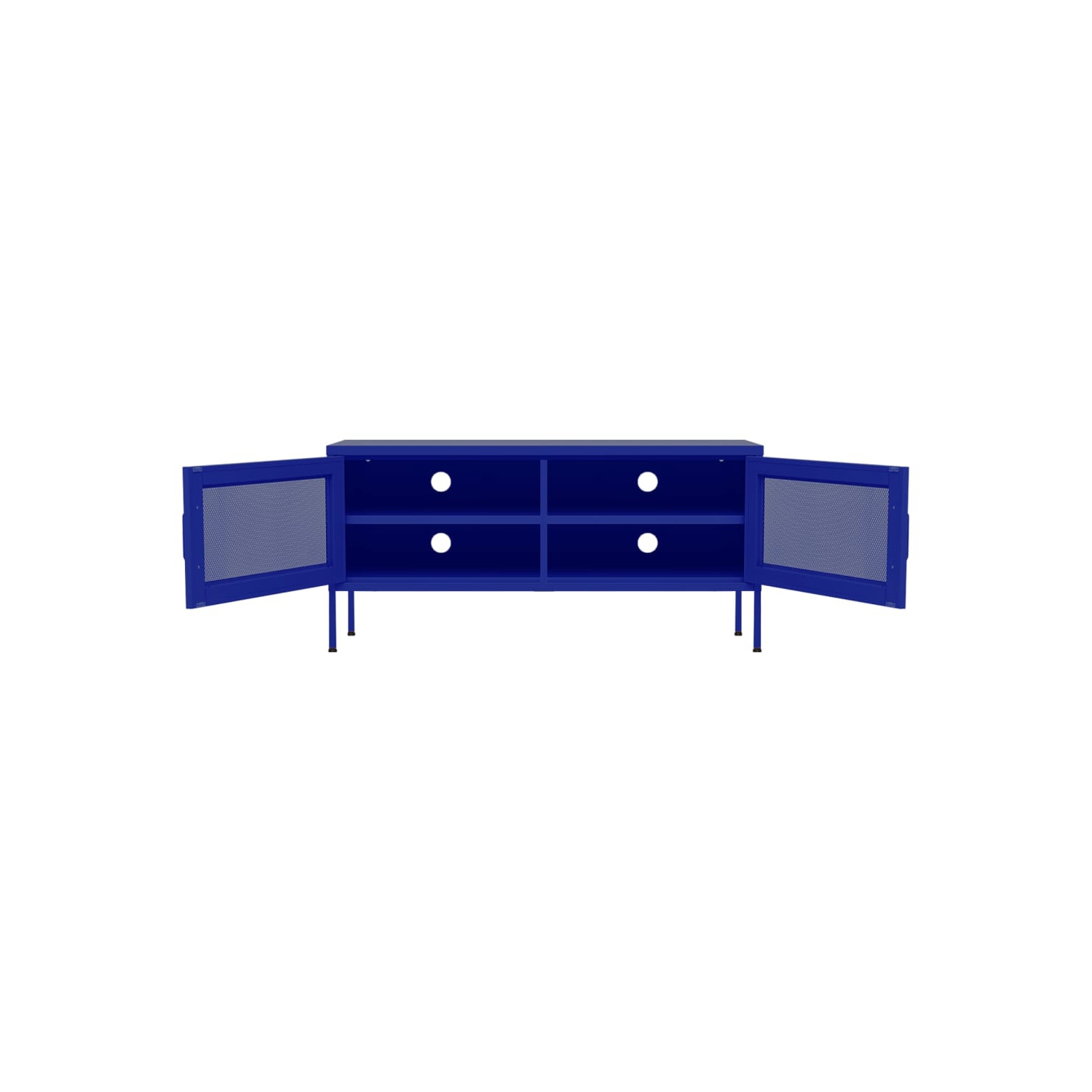 vidaXL TV Cabinet Navy Blue 105x35x50 cm Steel