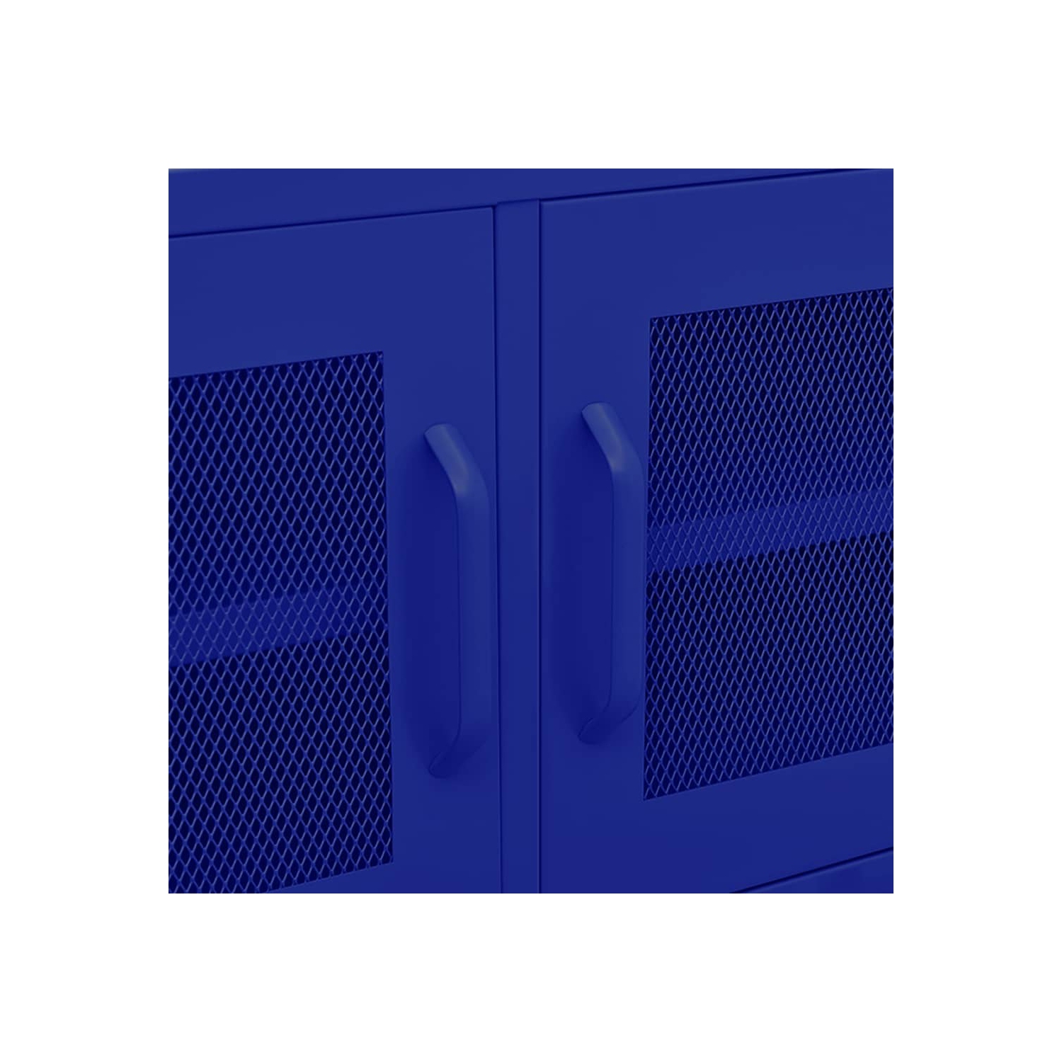 vidaXL TV Cabinet Navy Blue 105x35x50 cm Steel