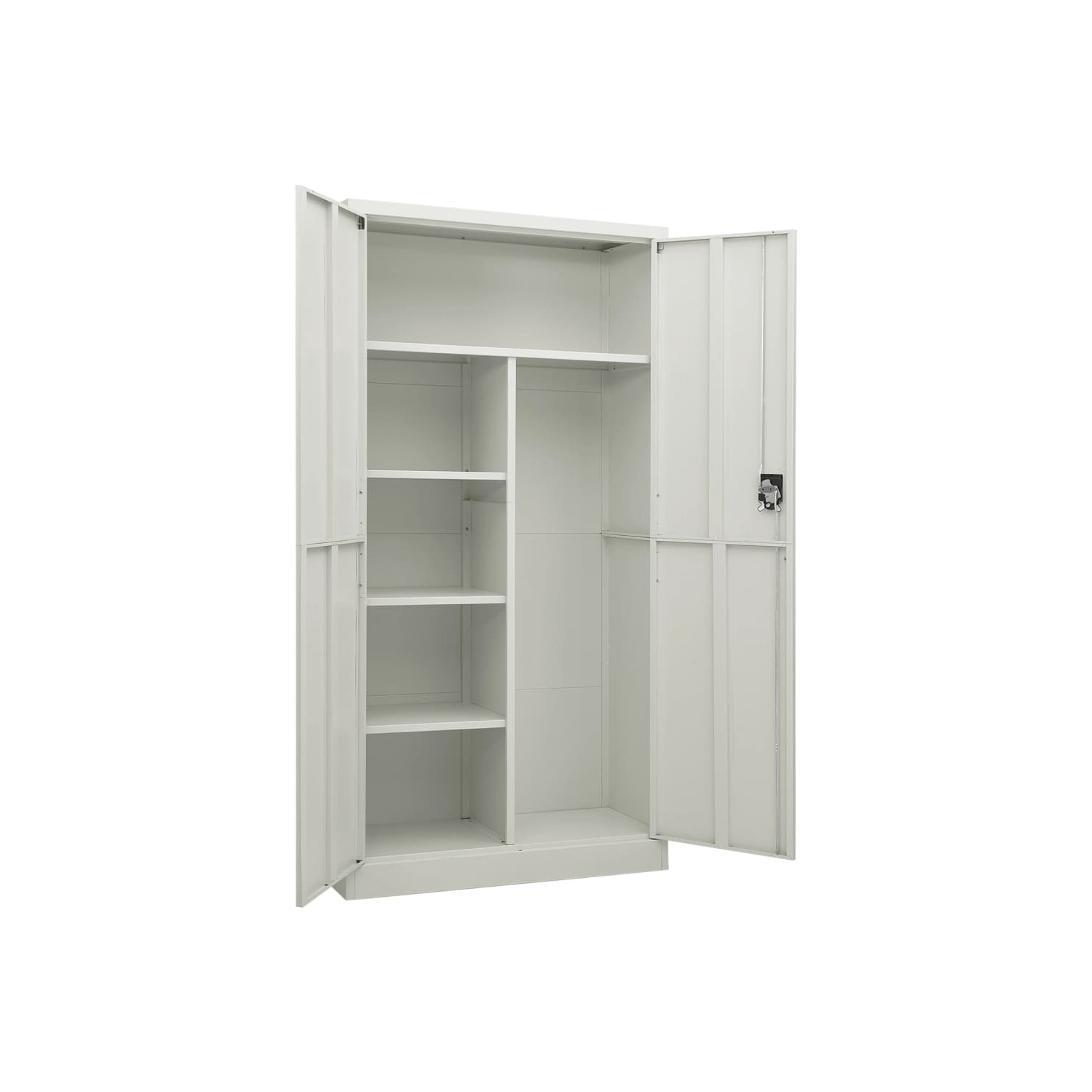 vidaXL Locker Cabinet Light Grey 90x40x180 cm Steel