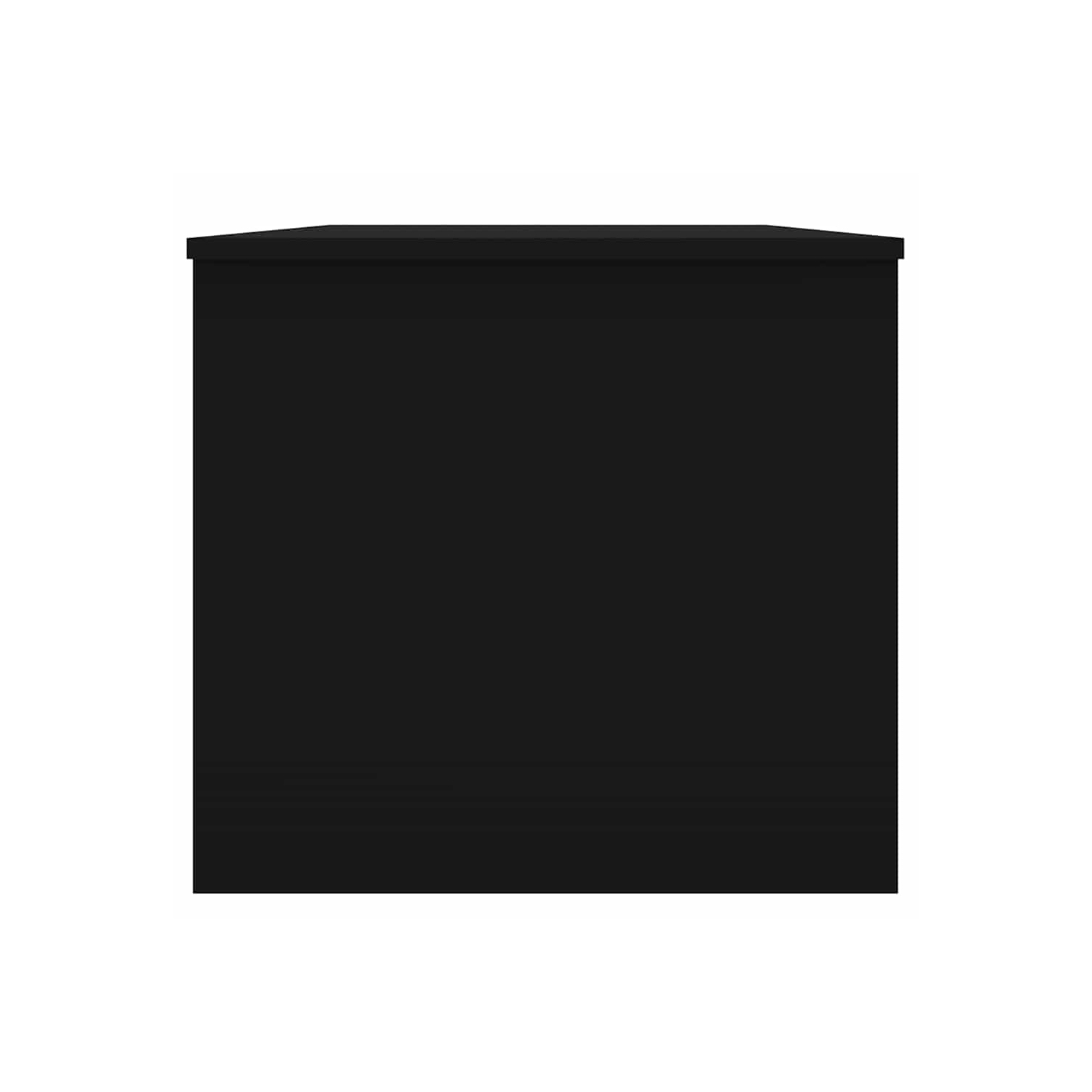 Table à café noir de 102x50,5x46,5&nbsp;cm en bois d'ingénierie