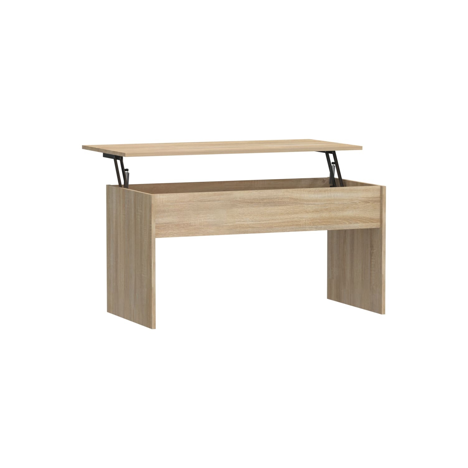 Table basse vidaXL chêne de Sonoma 102x50.5x52,5&nbsp;cm bois d'ingénierie