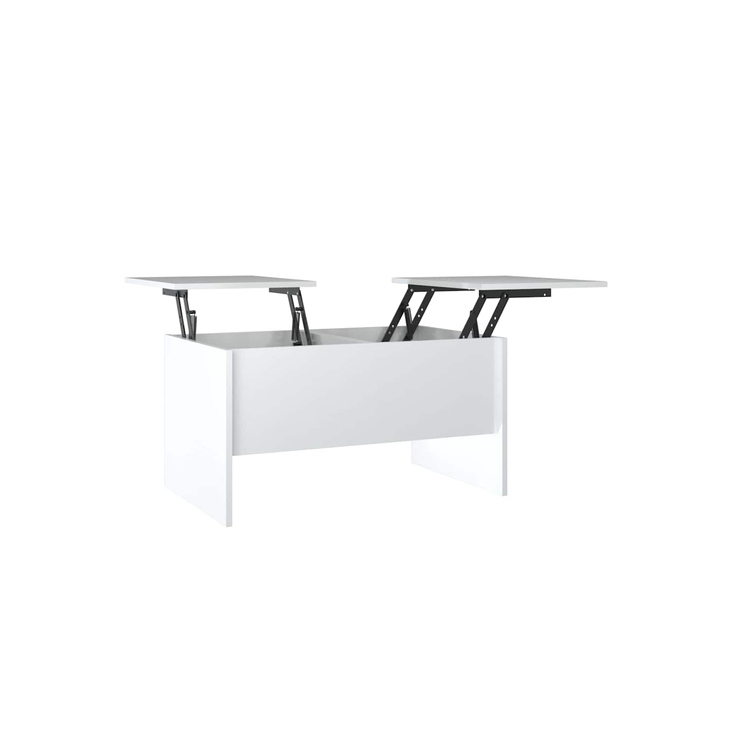 vidaXL Coffee Table High Gloss White 80x50x42.5 cm Engineered Wood