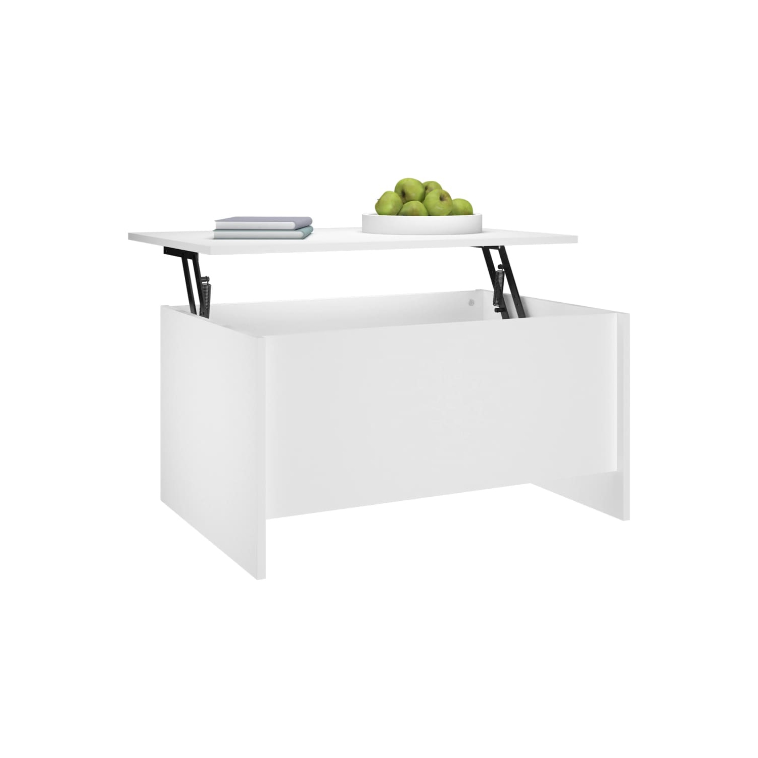 vidaXL Coffee Table White 80x55.5x41.5 cm Engineered Wood
