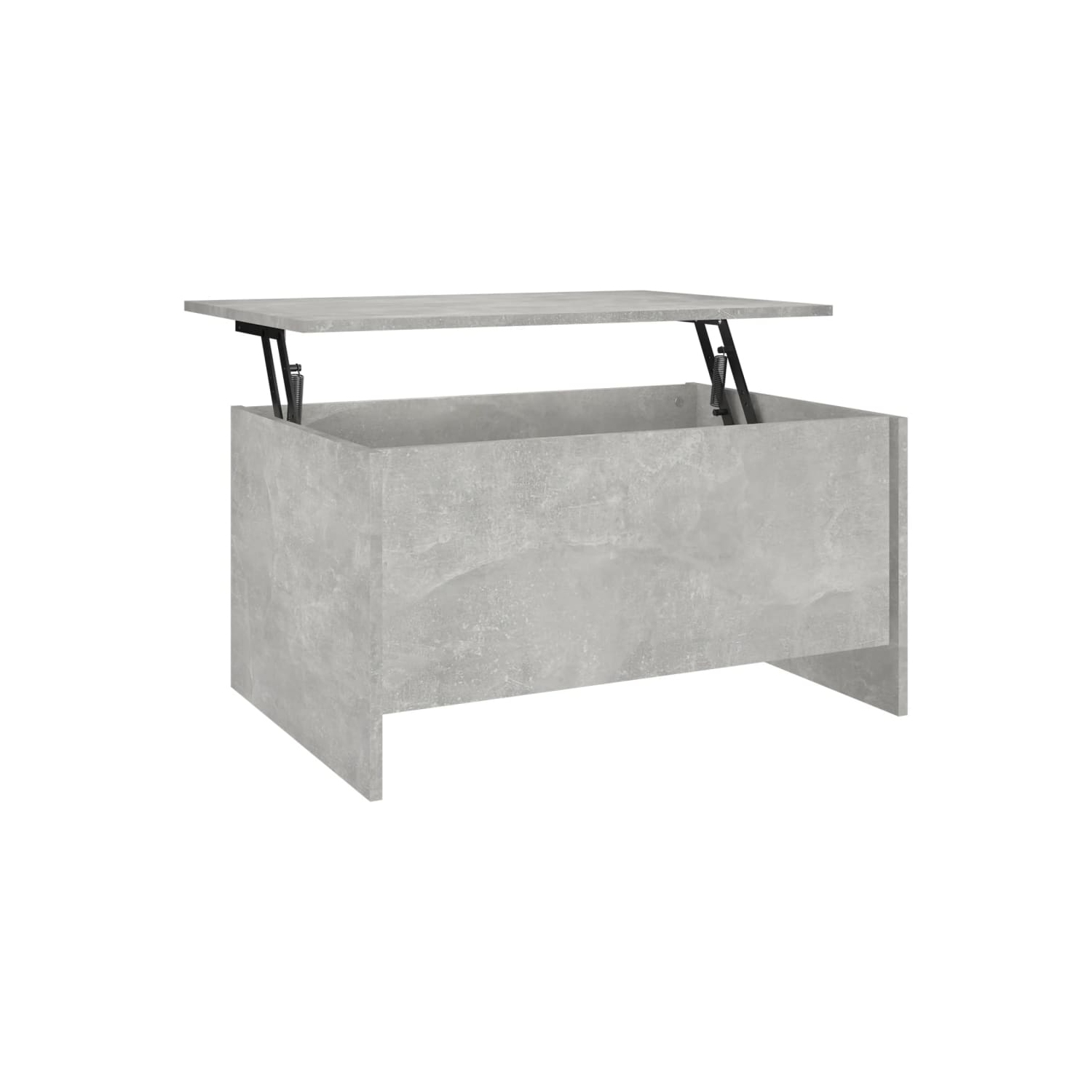 Table basse en béton de vidaXL, gris 80 x 55,5 x 41,5&nbsp;cm, bois d'ingénierie
