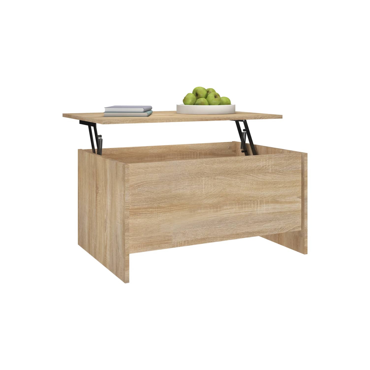 vidaXL Coffee Table Sonoma Oak 80x55.5x41.5 cm Engineered Wood
