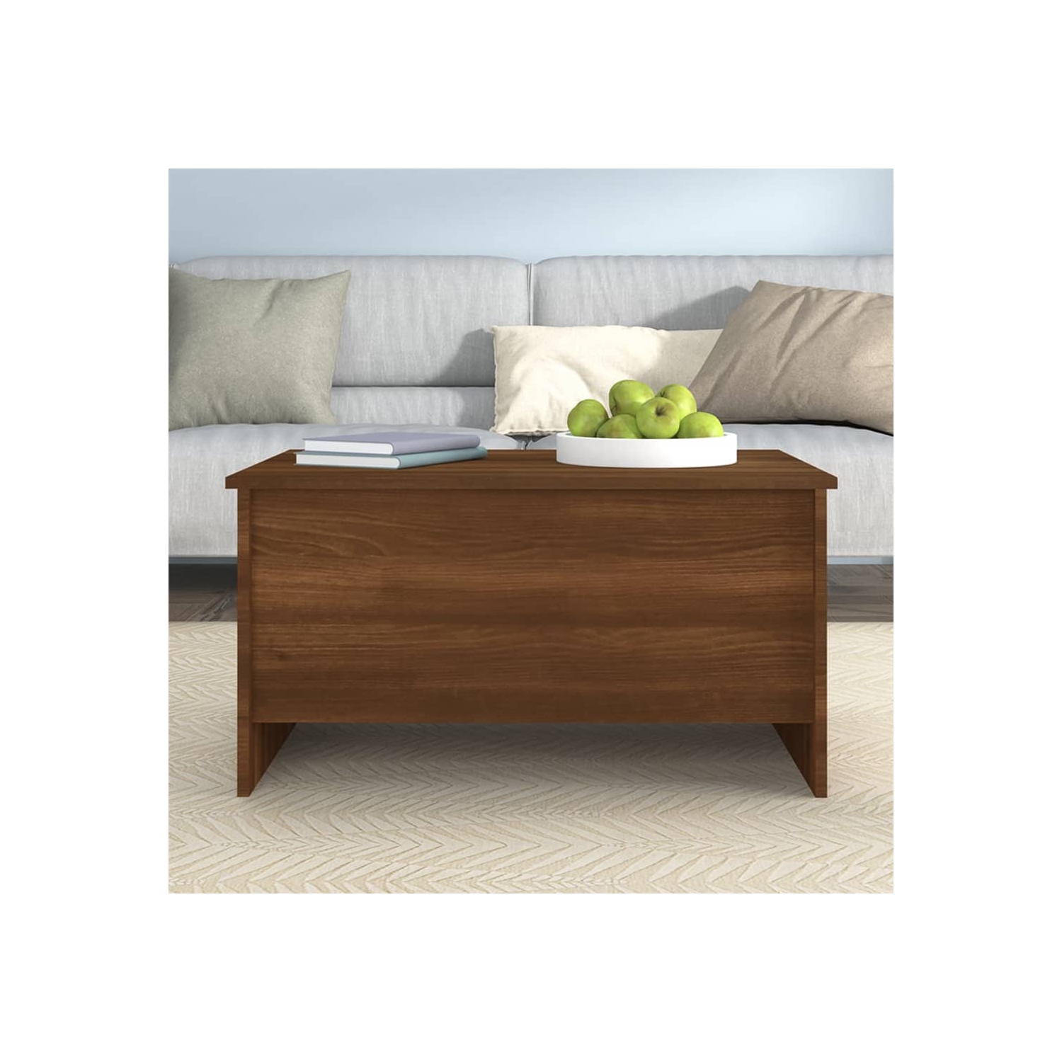 vidaXL Coffee Table Brown Oak 80x55.5x41.5 cm Engineered Wood