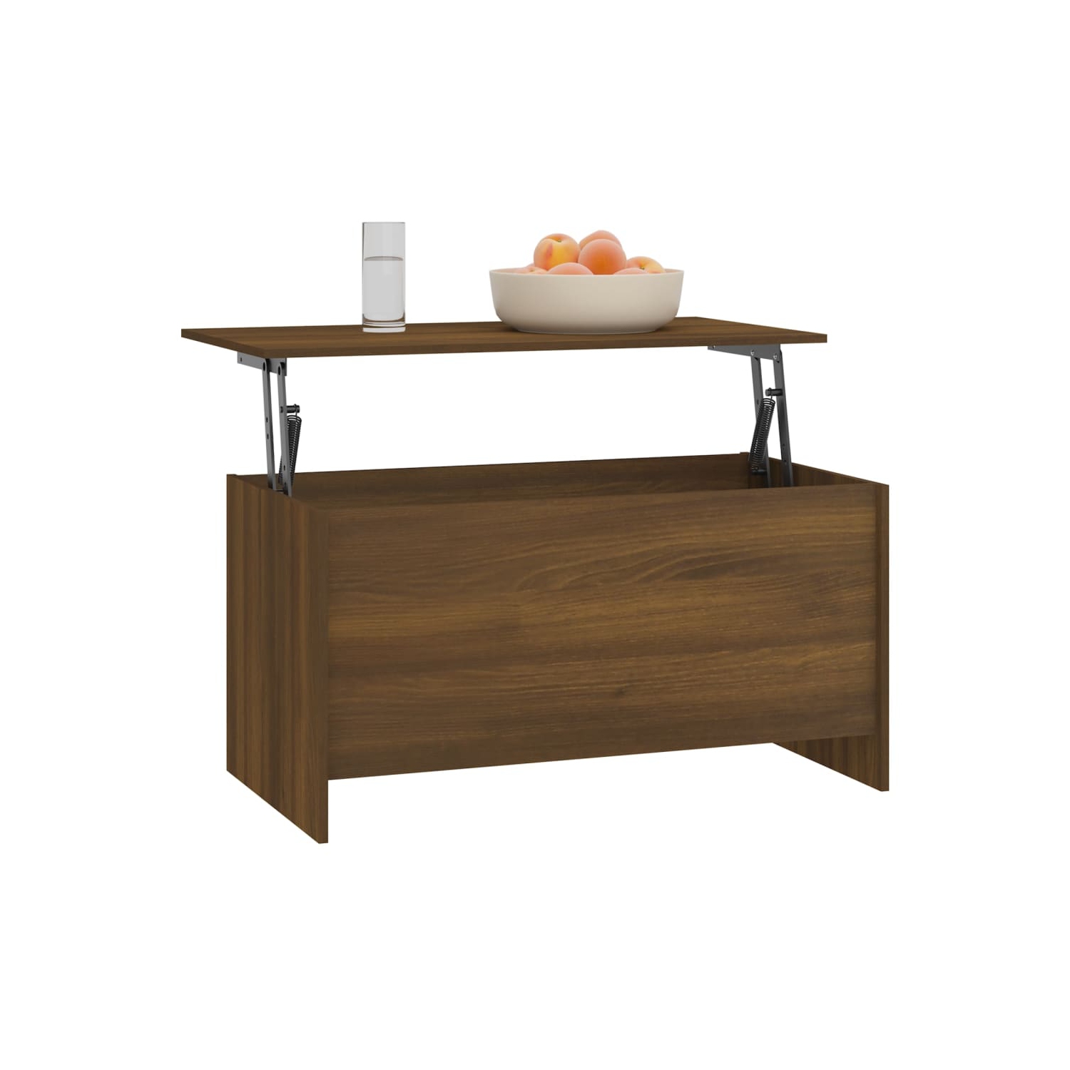 vidaXL Coffee Table Brown Oak 102x55.5x52.5 cm Engineered Wood