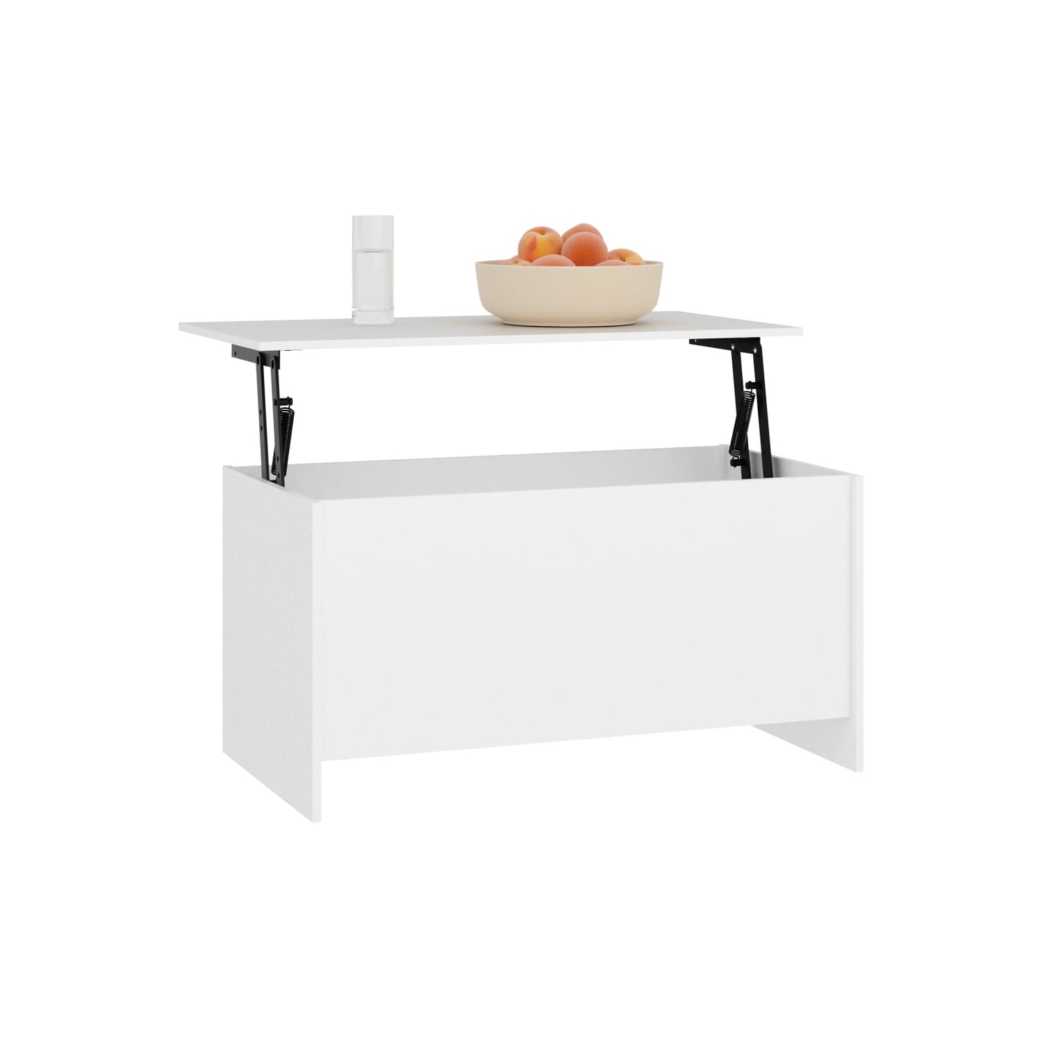 Table basse blanche de style 102x55,5x52,5&nbsp;cm