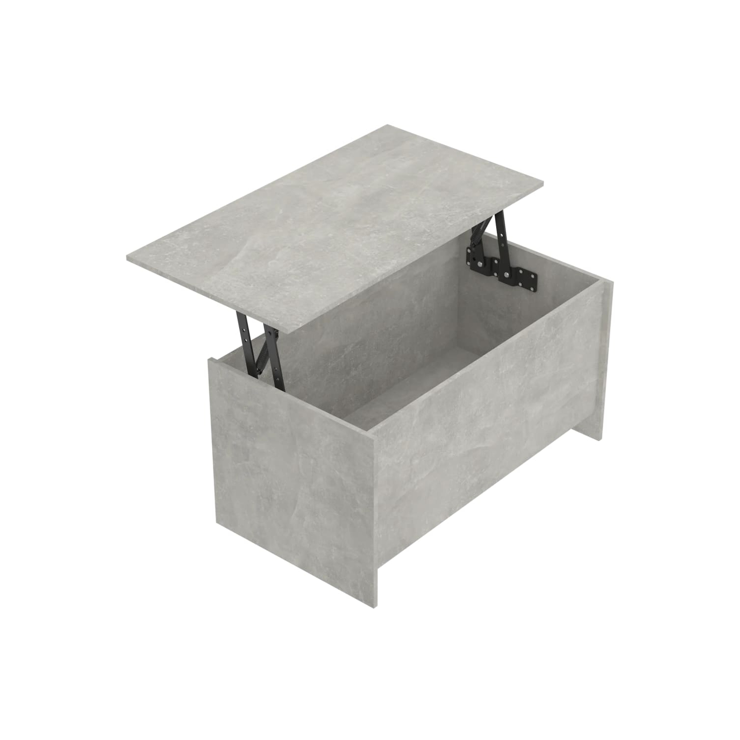 Table basse en béton gris 102x55,5x52,5 cm de vidaXL
