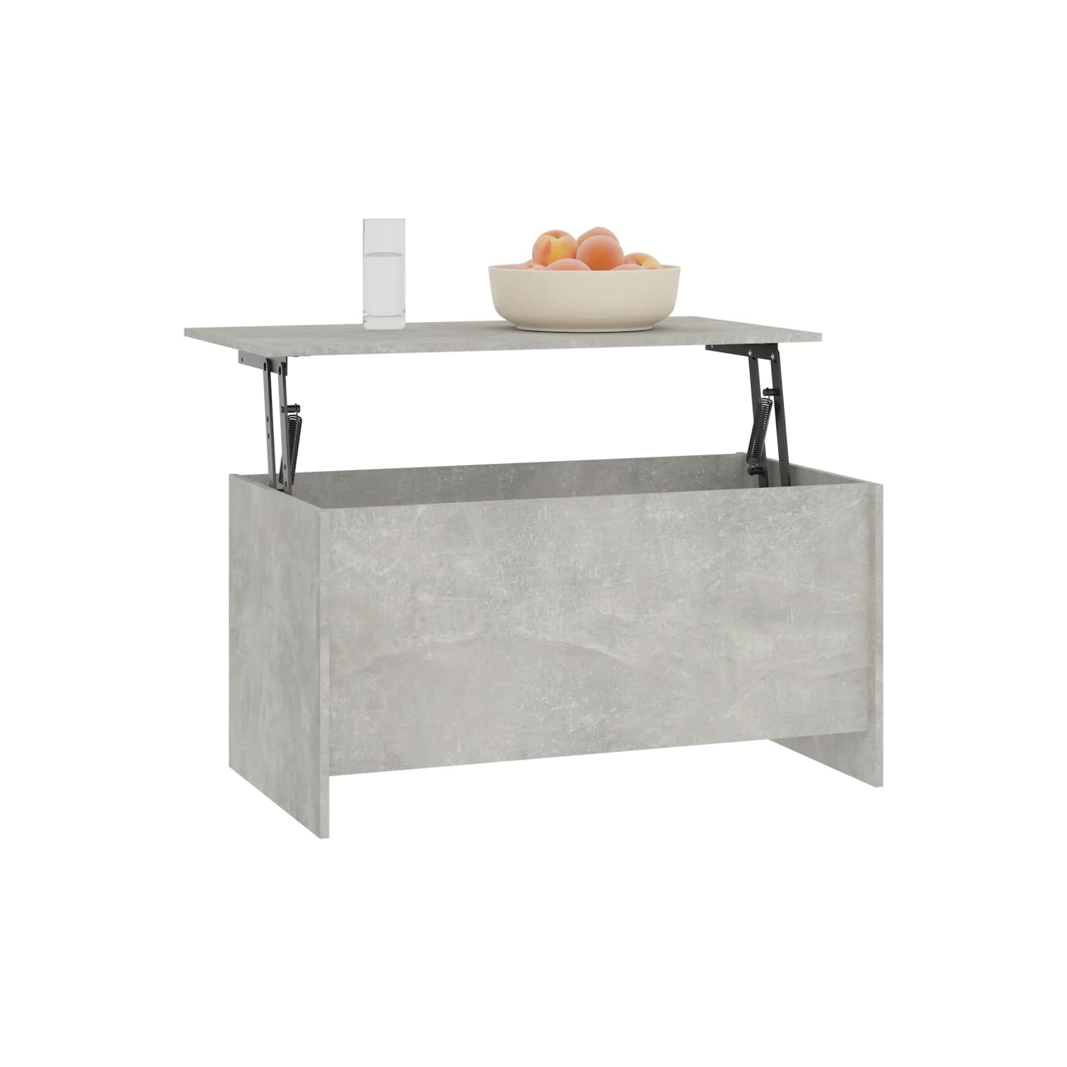 Table basse en béton gris 102x55,5x52,5 cm de vidaXL