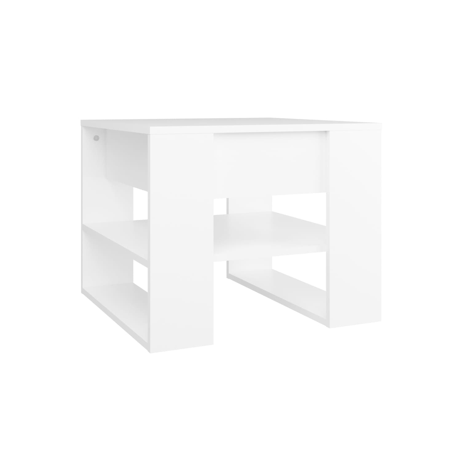 vidaXL Coffee Table White 55.5x55x45 cm Engineered Wood
