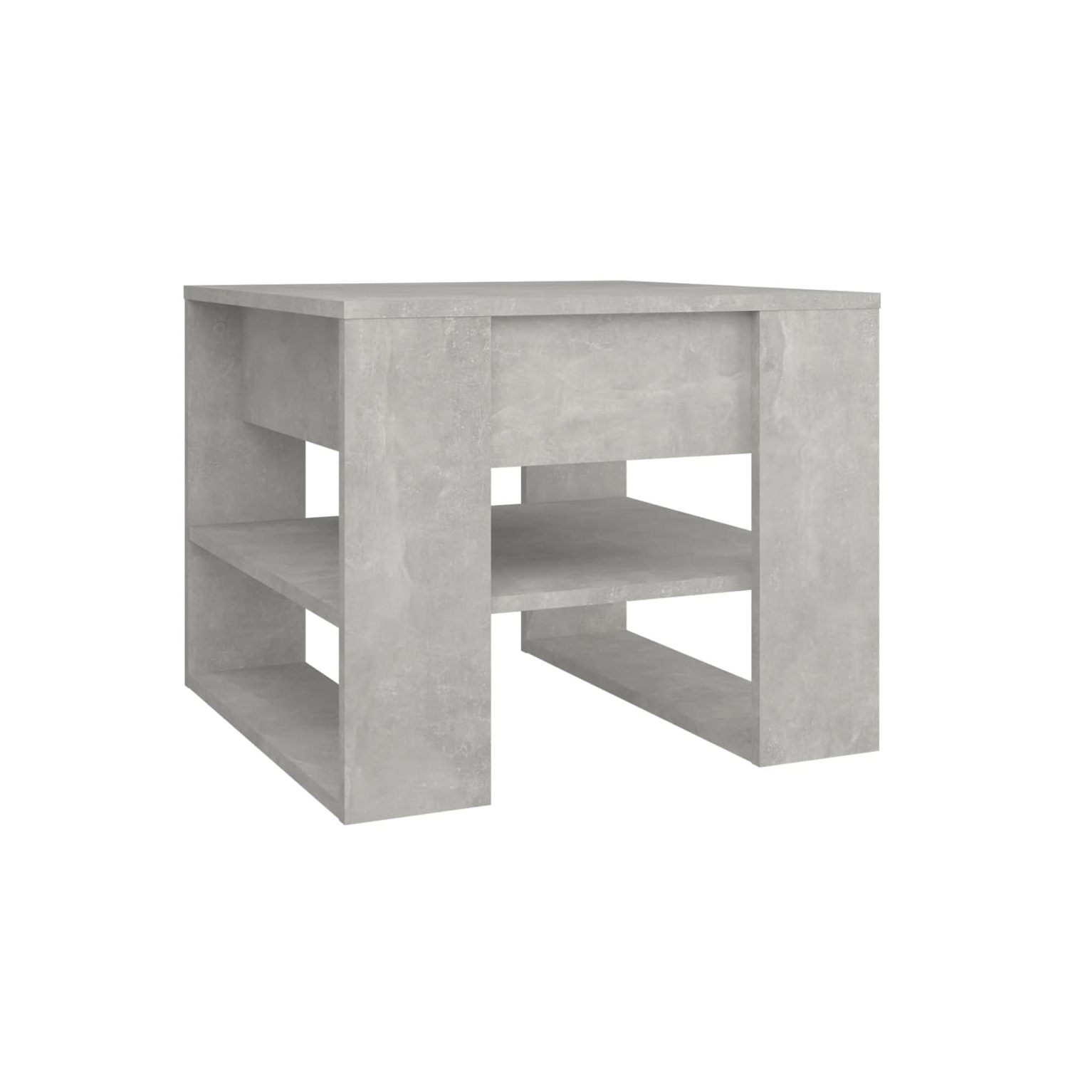 vidaXL Coffee Table Concrete Grey 55.5x55x45 cm Engineered Wood