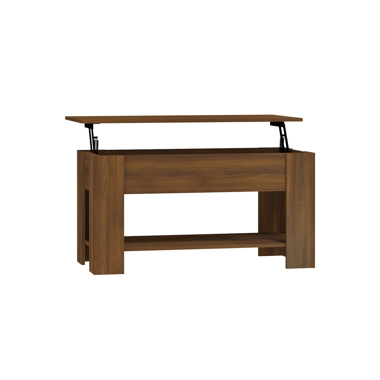 vidaXL Coffee Table Brown Oak 101x49x52 cm Engineered Wood