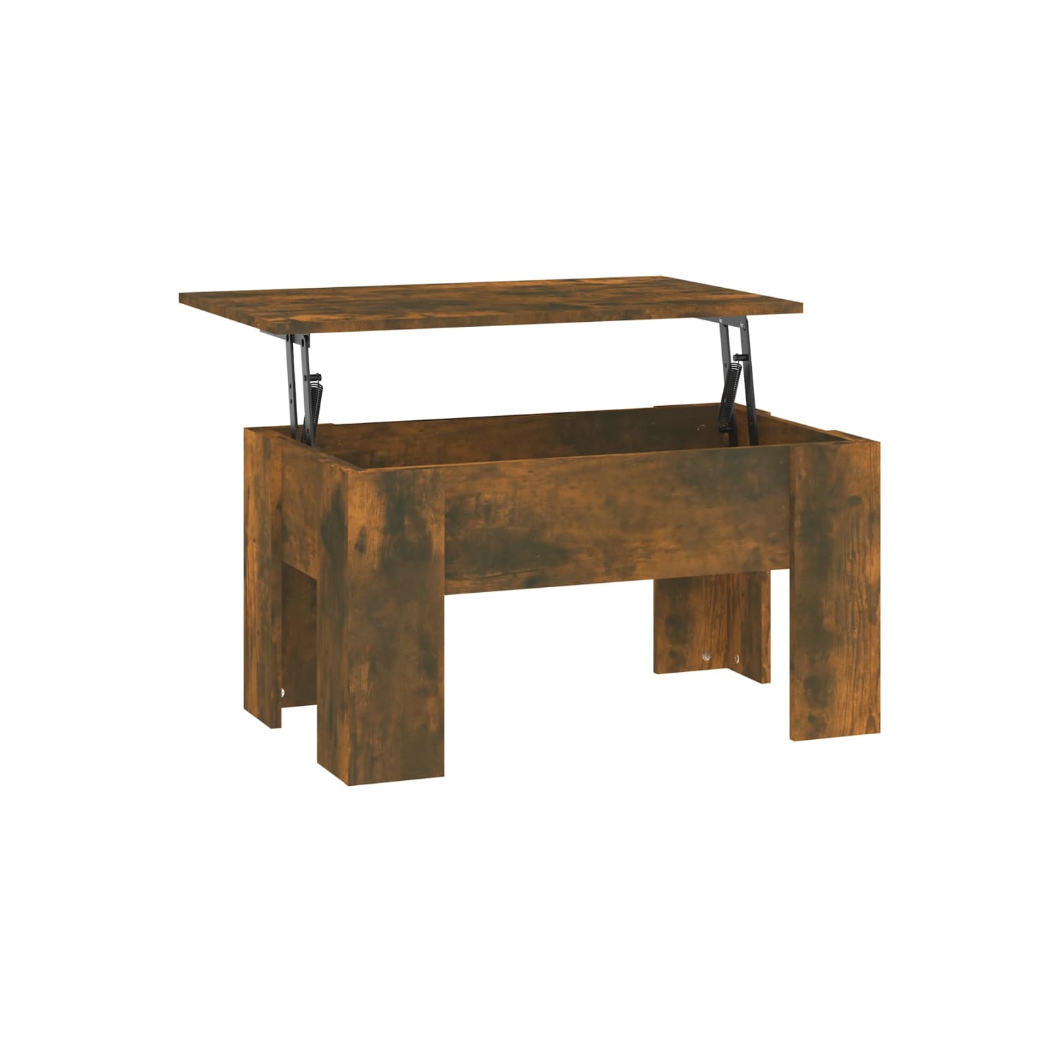 vidaXL Coffee Table Smoked Oak 79x49x41 cm Engineered Wood