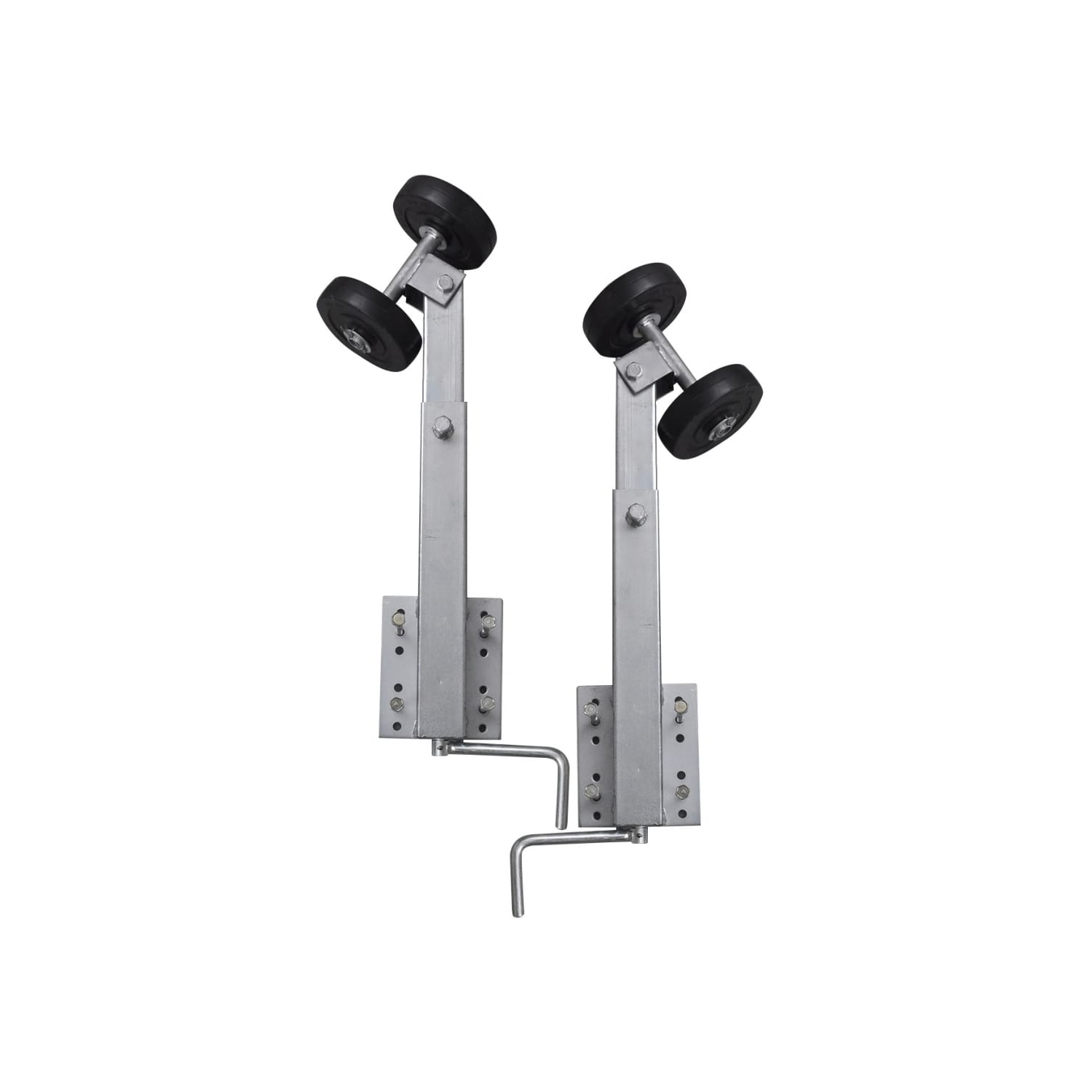 Ensemble de 2 59 supports de boucle à double rouleau pour remorque de bateau - 84&nbsp;cm