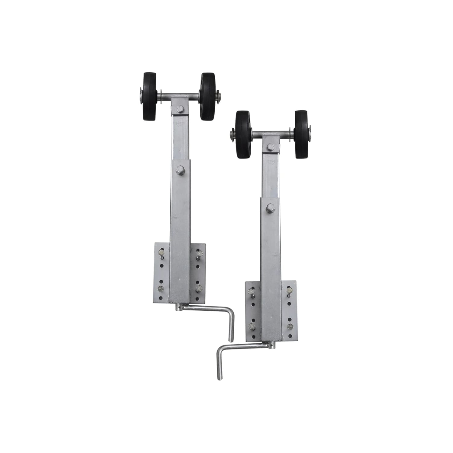 Ensemble de 2 59 supports de boucle à double rouleau pour remorque de bateau - 84 cm