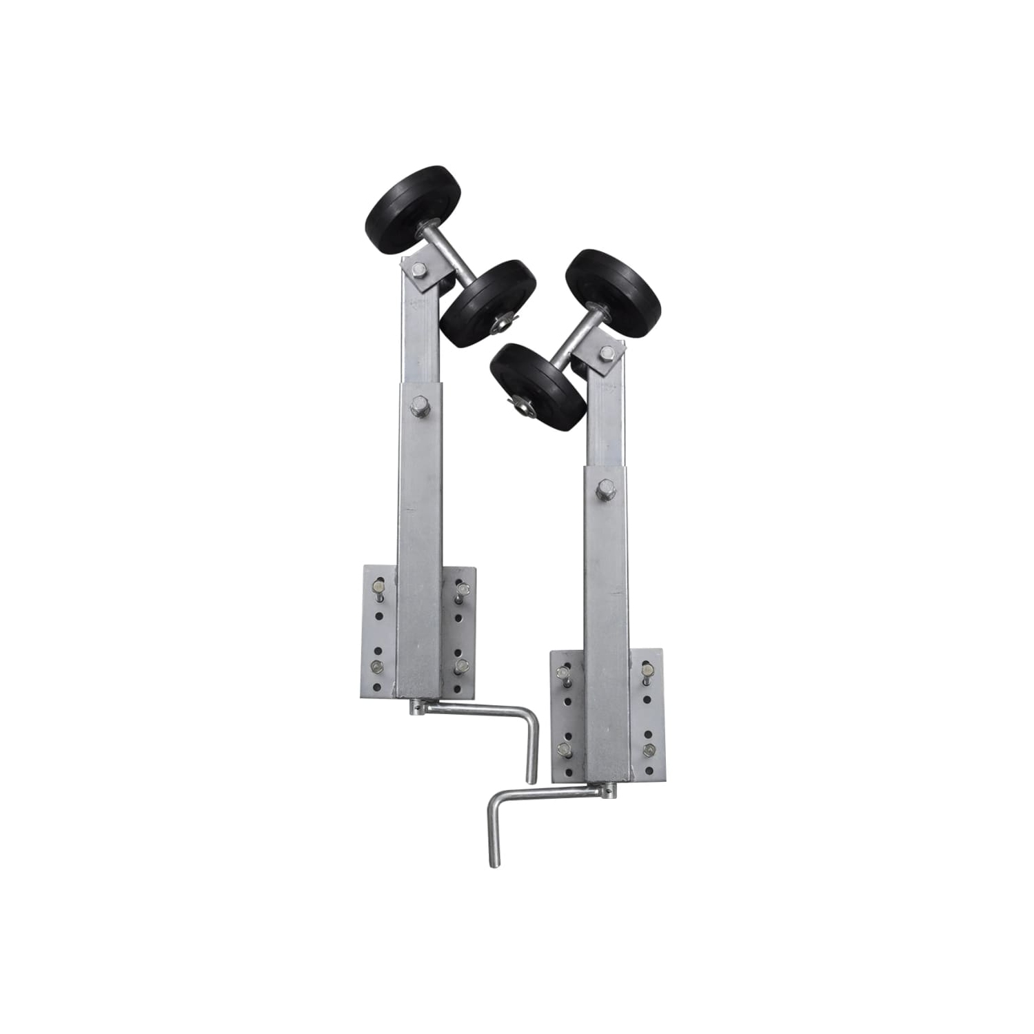 Ensemble de 2 59 supports de boucle à double rouleau pour remorque de bateau - 84 cm
