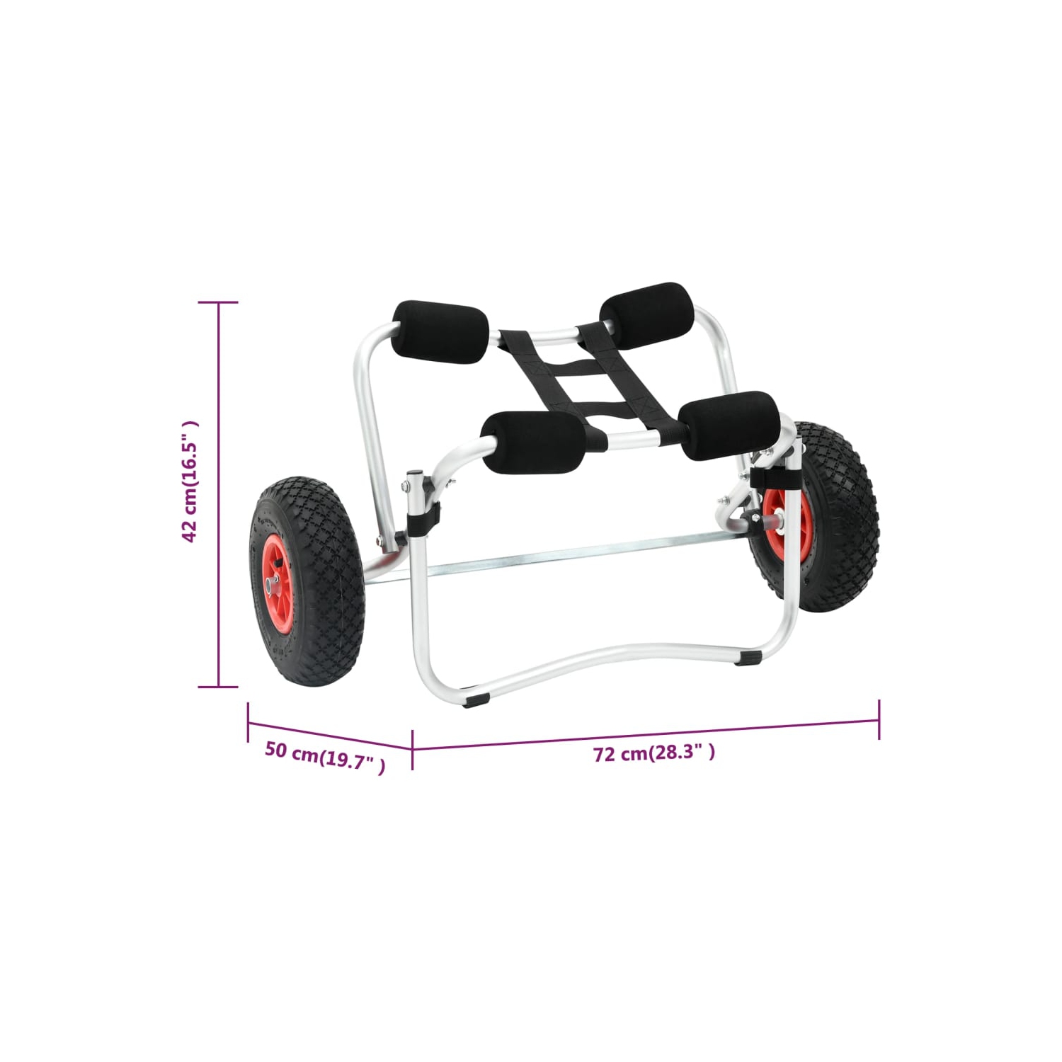 Poignée en aluminium pour kayak vidaXL