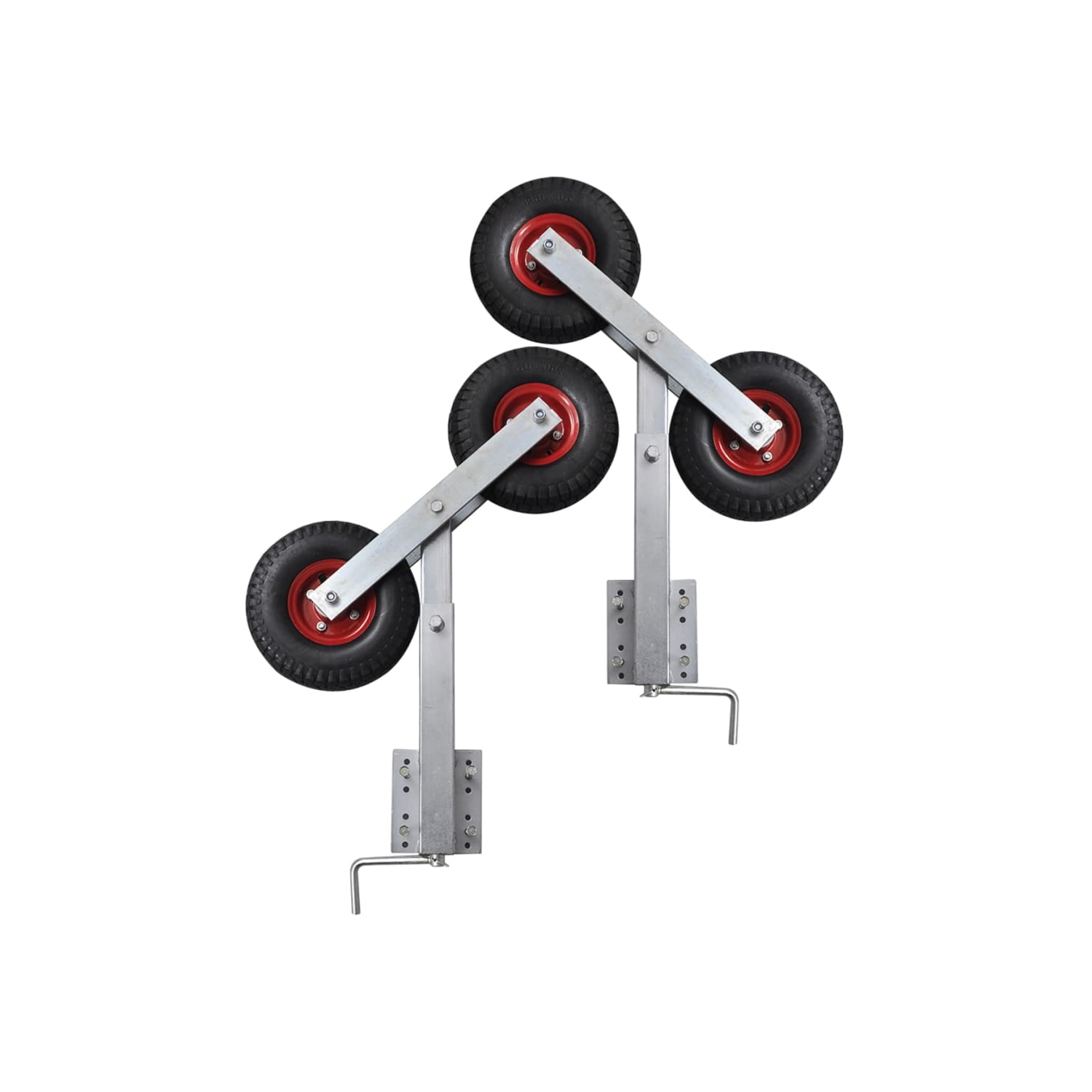 Ensemble de 2 59 supports de boucle pour remorque de bateau à roues doubles - 84&nbsp;cm
