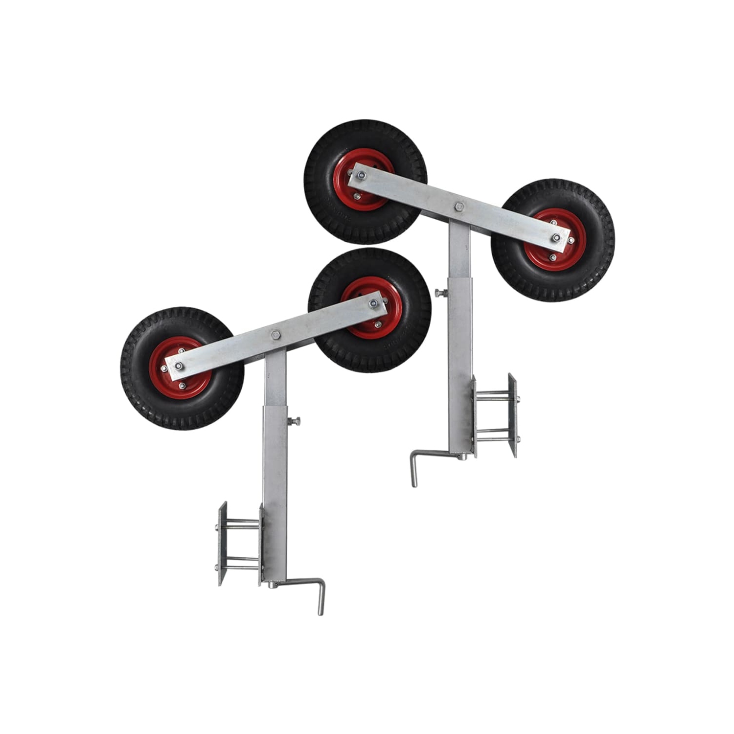 Ensemble de 2 59 supports de boucle pour remorque de bateau à roues doubles - 84&nbsp;cm