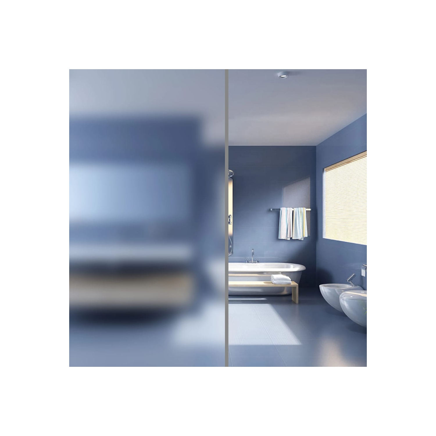 Pellicule de fenêtre vidaXL en PVC givré gris 0,9 de 50&nbsp;m