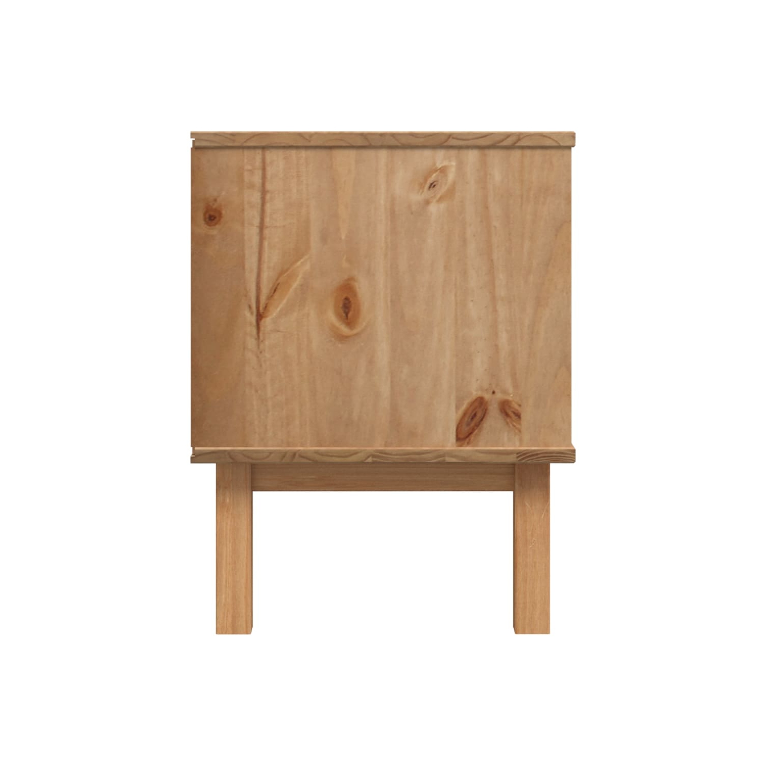 vidaXL TV Cabinet OTTA Brown and Grey 113.5x43x57 cm Solid Wood Pine